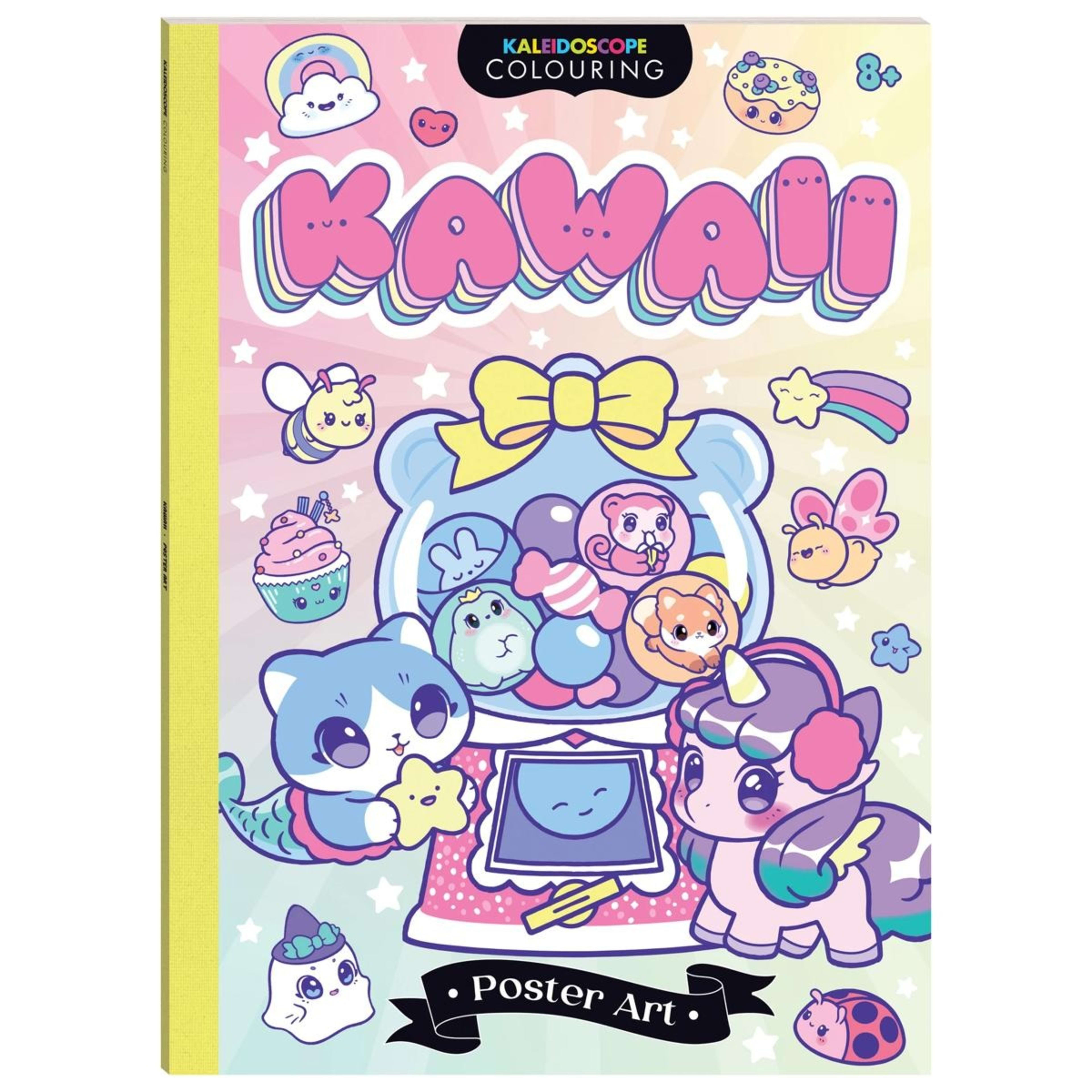1 Kaleidoscope Colouring Poster Art: Kawaii - Book
