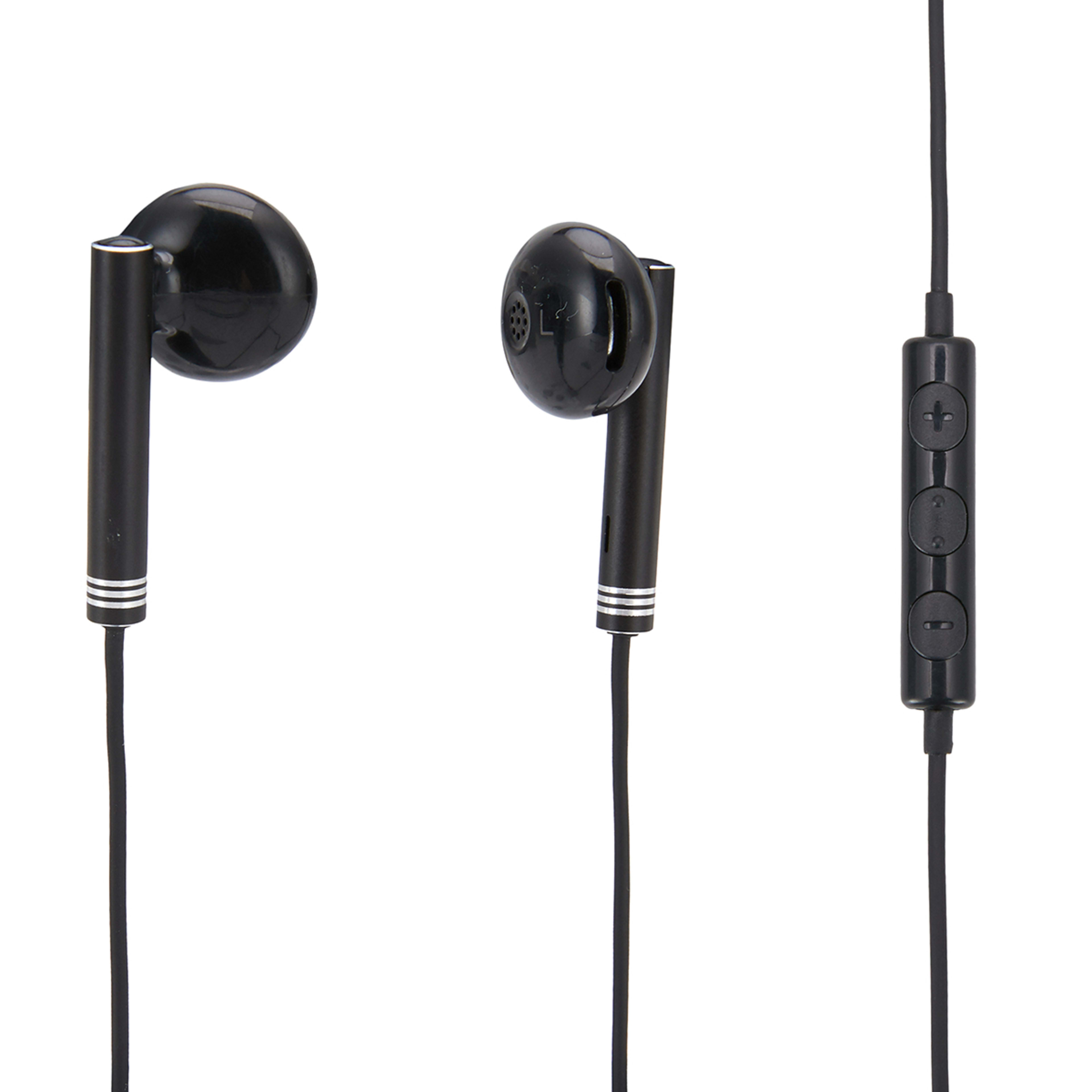Classic Style Lightning Earphones Black Kmart