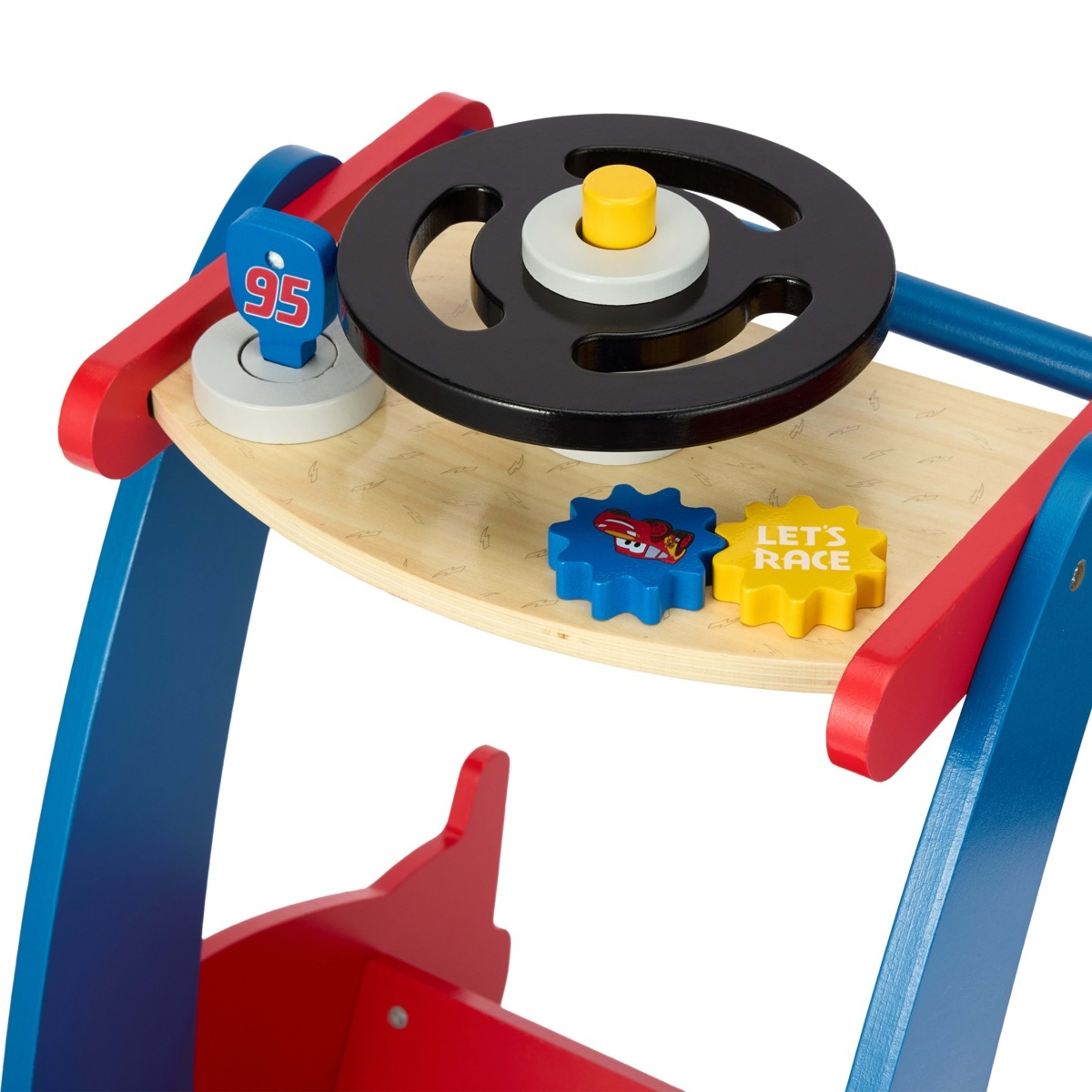 4 Disney Pixar Cars Wooden Toys Junior Walker, 4 of 7