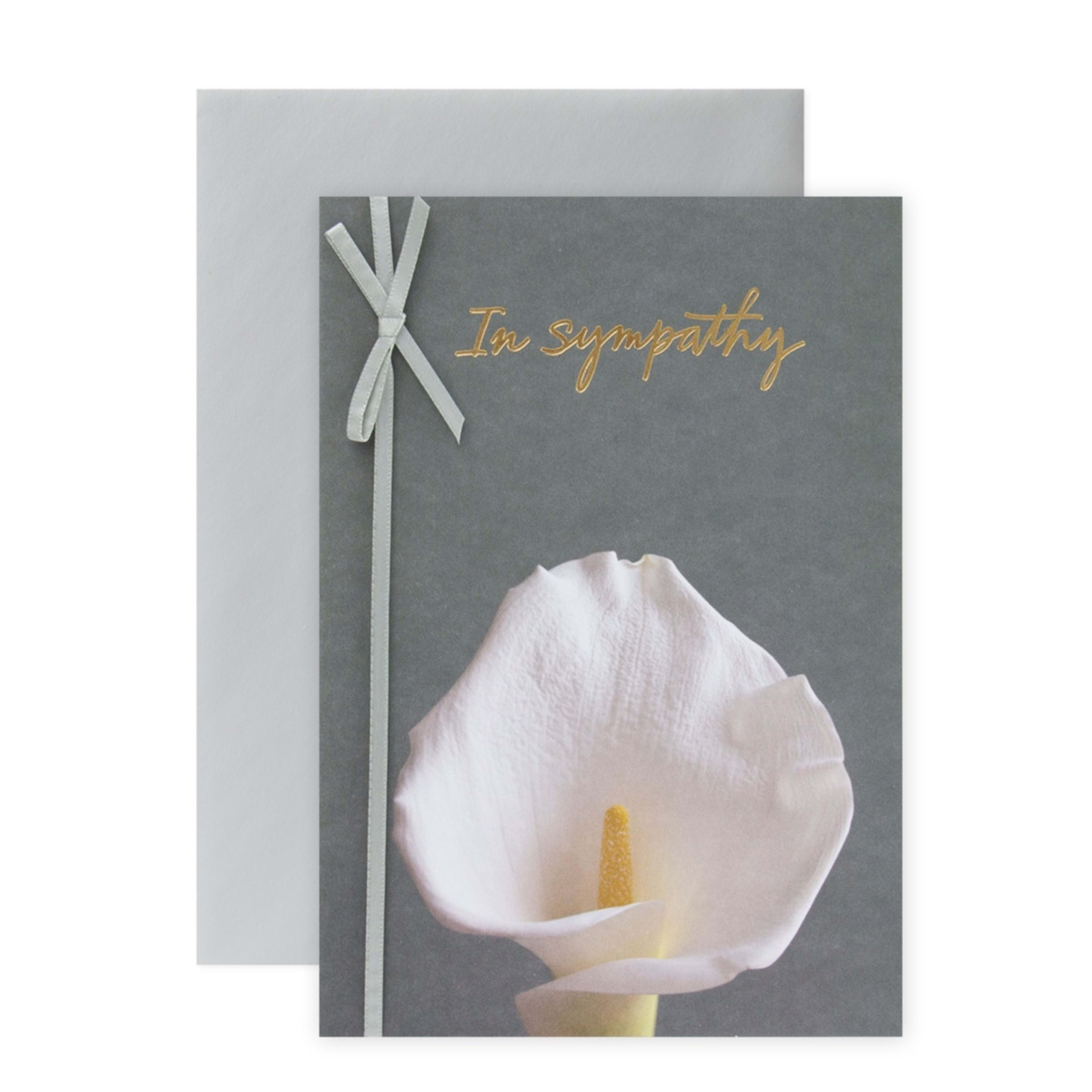 1 Connections from Hallmark Sympathy Card - Calla Lily