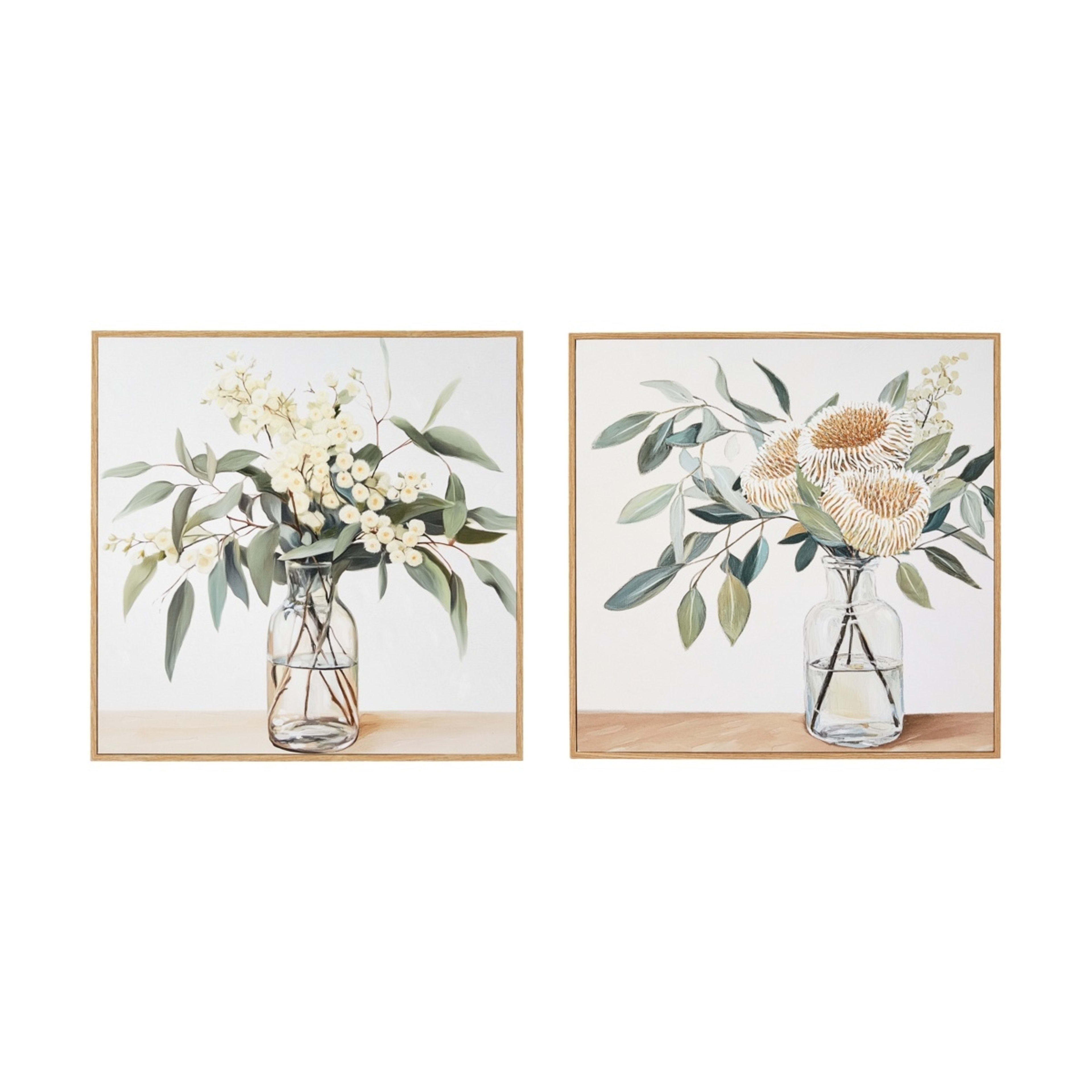 1 2 Pack Vase Framed Canvas