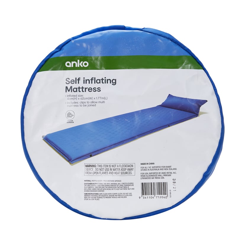 Single Self Inflating Mattress Kmart NZ