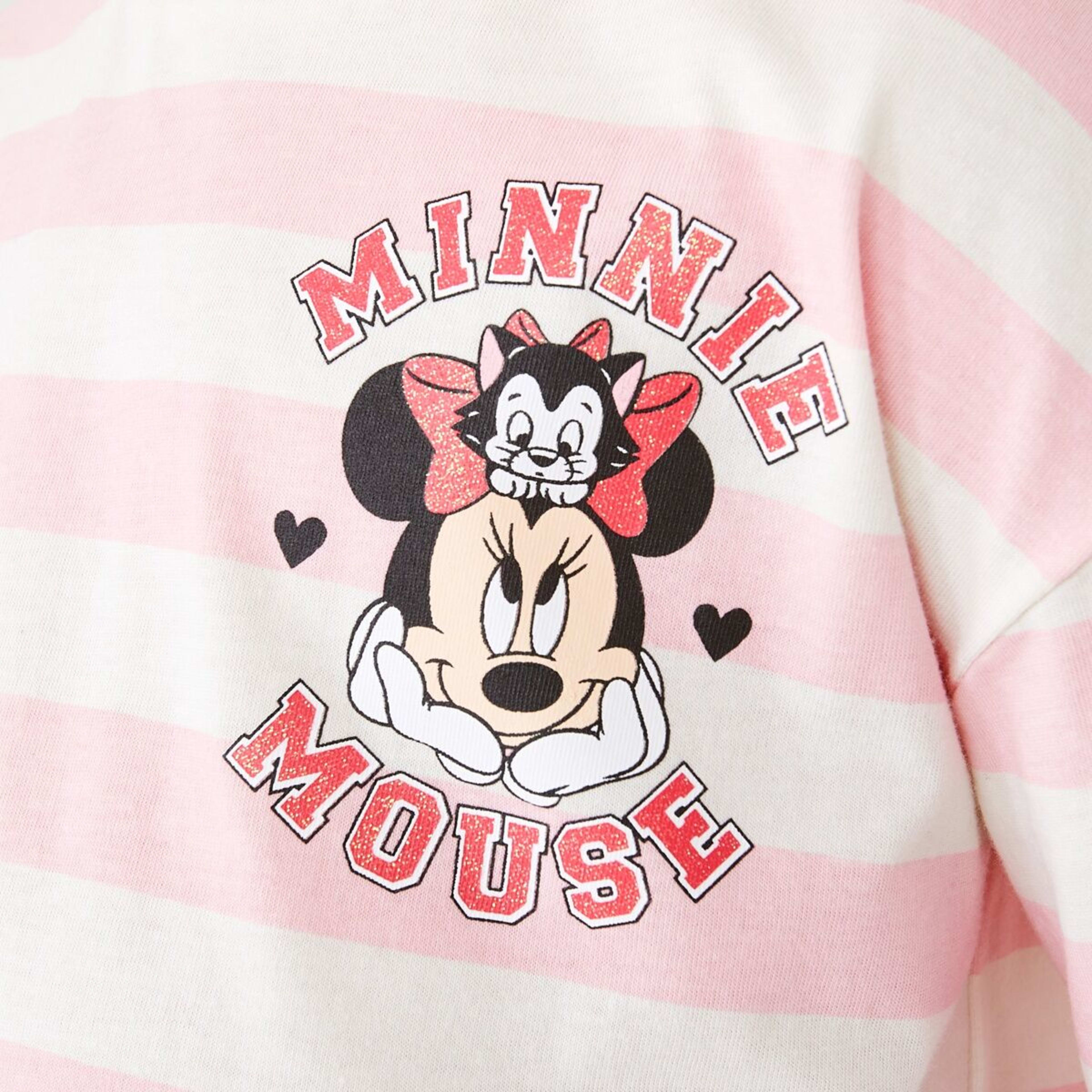 4 Minnie Mouse License Short Sleeve T-shirt Minnie Stripes, 4 of 9