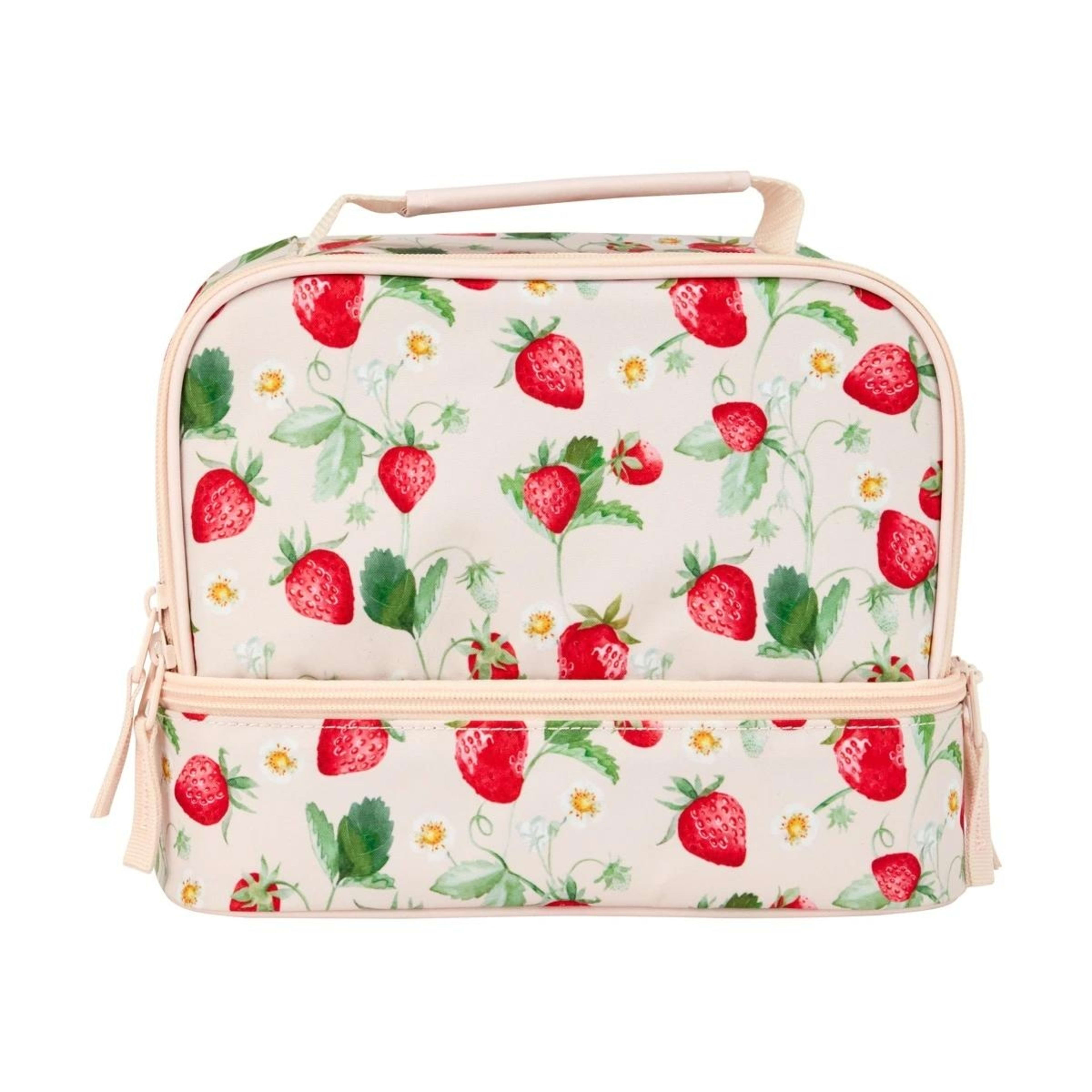 1 Strawberries Insulated Twin Deck Lunch Bag, 1 of 6