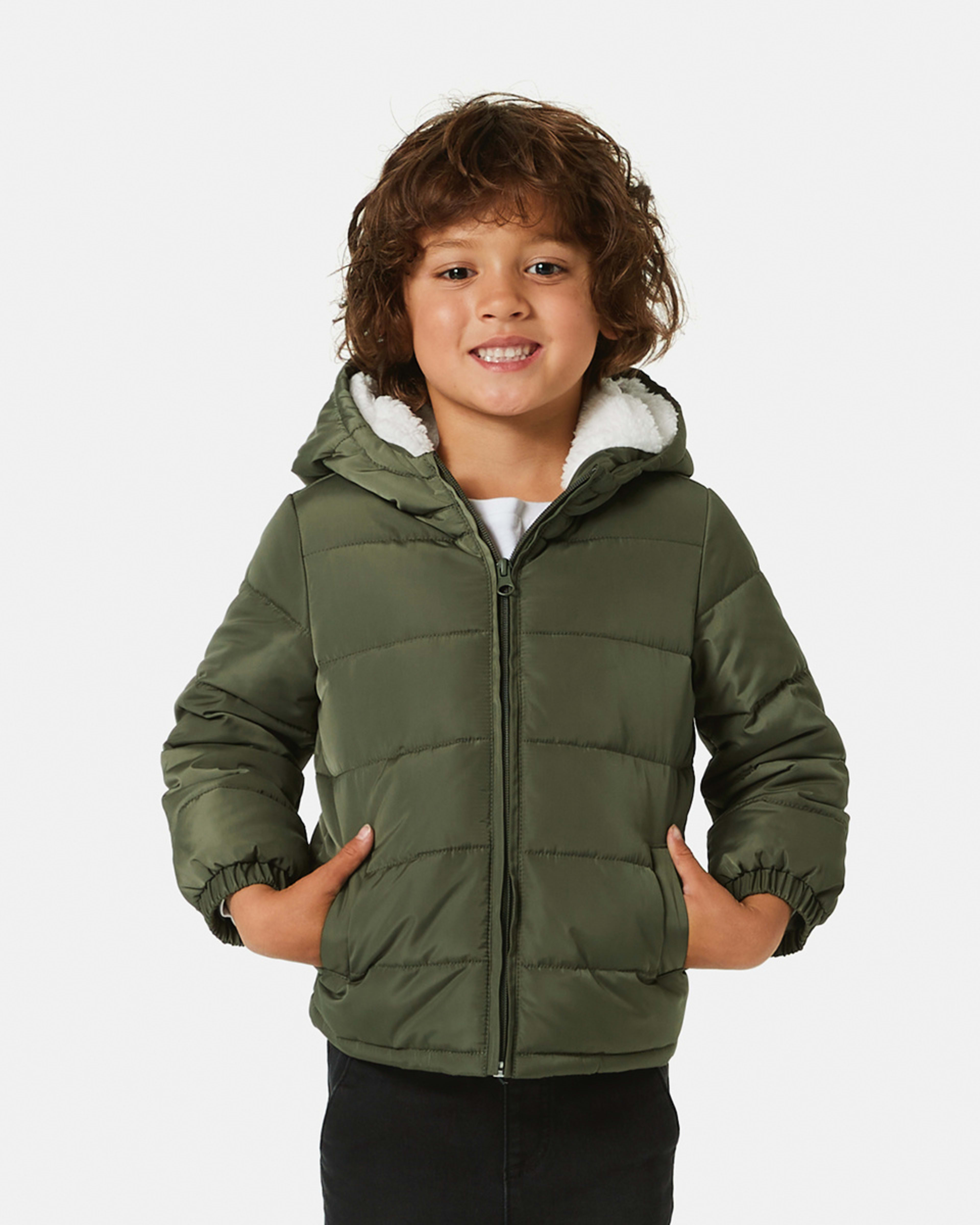 Sherpa Puffer Jacket - Kmart