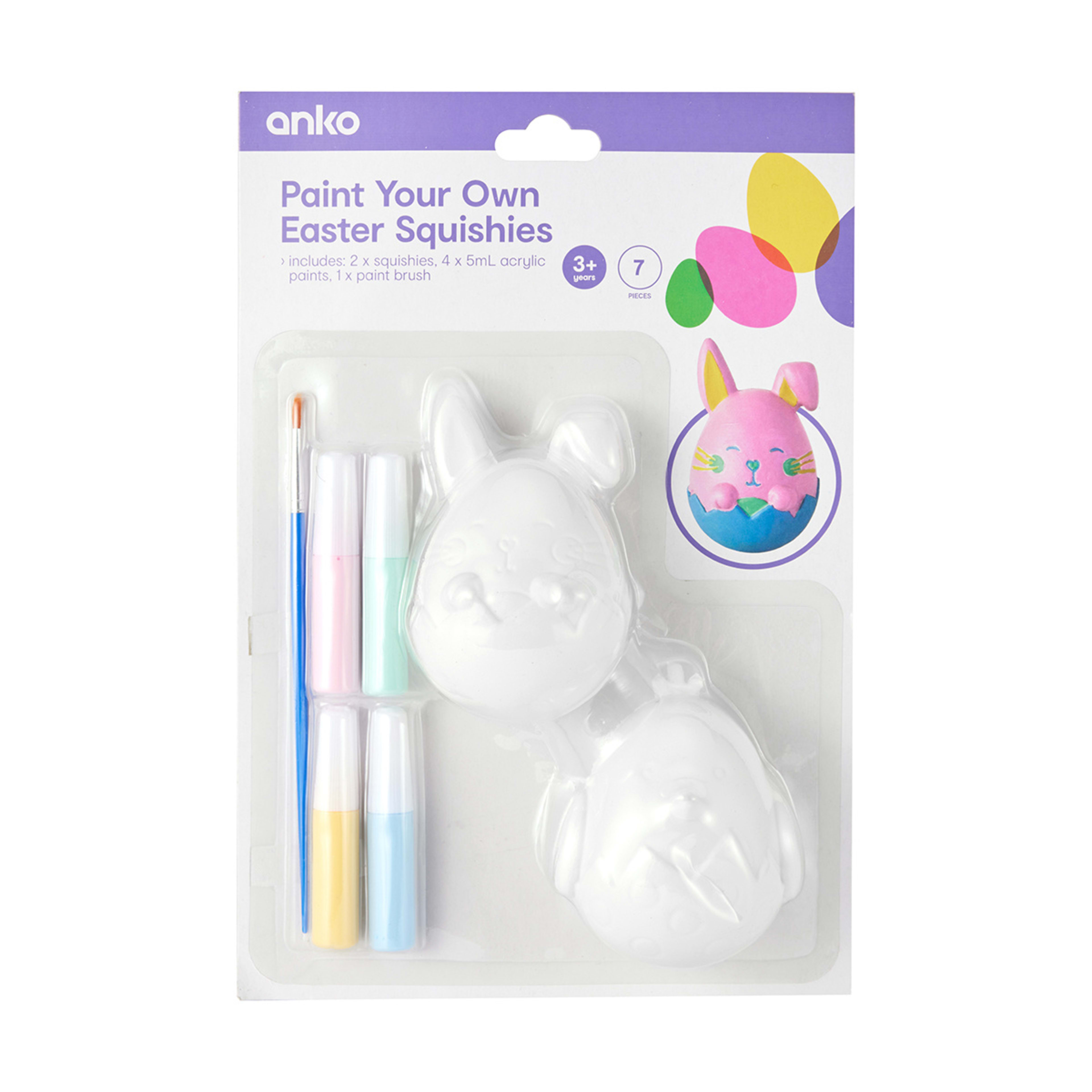 2 Pack Paint Your Own Easter Squishies Kit - Kmart