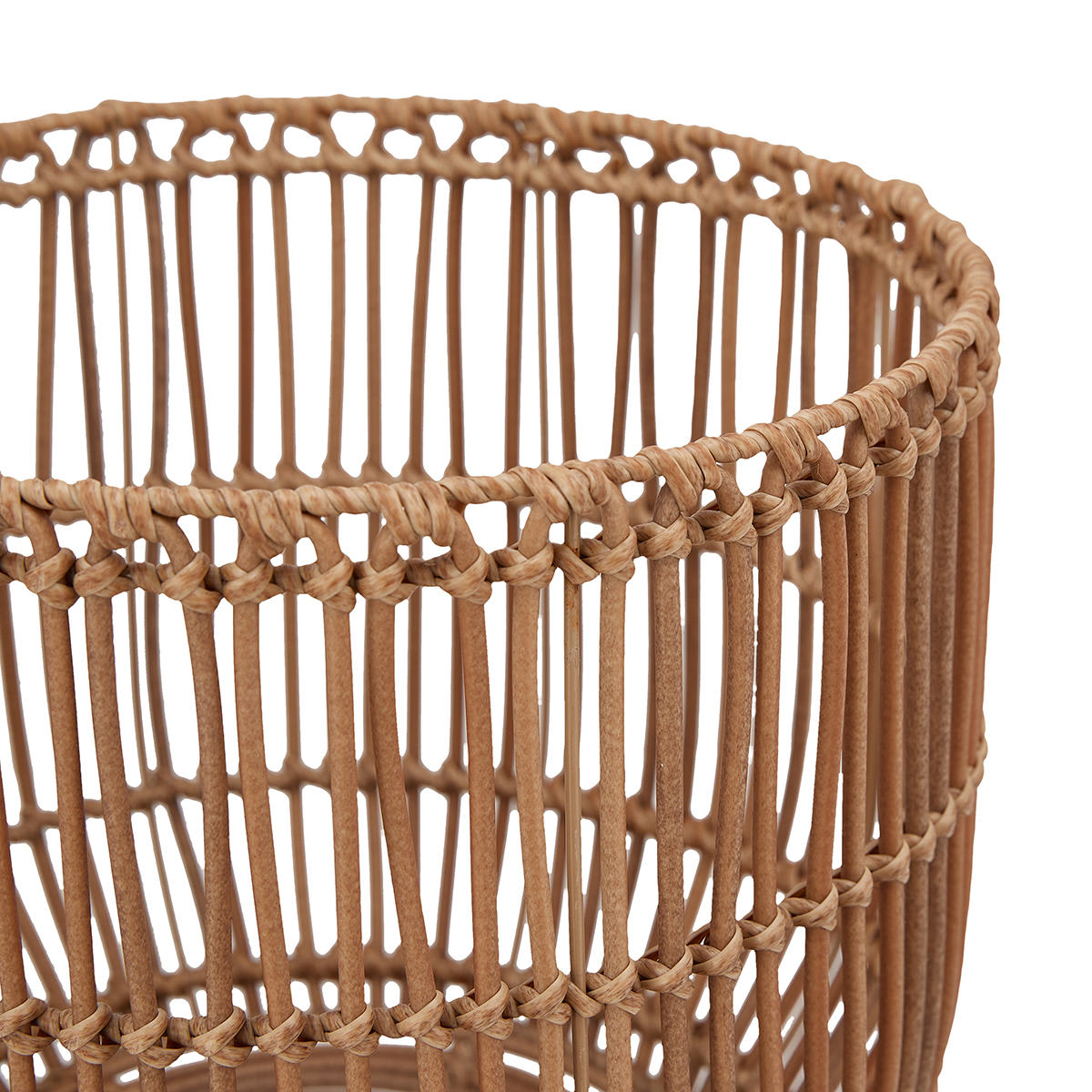 Rattan Look Pot Holder with Stand Kmart