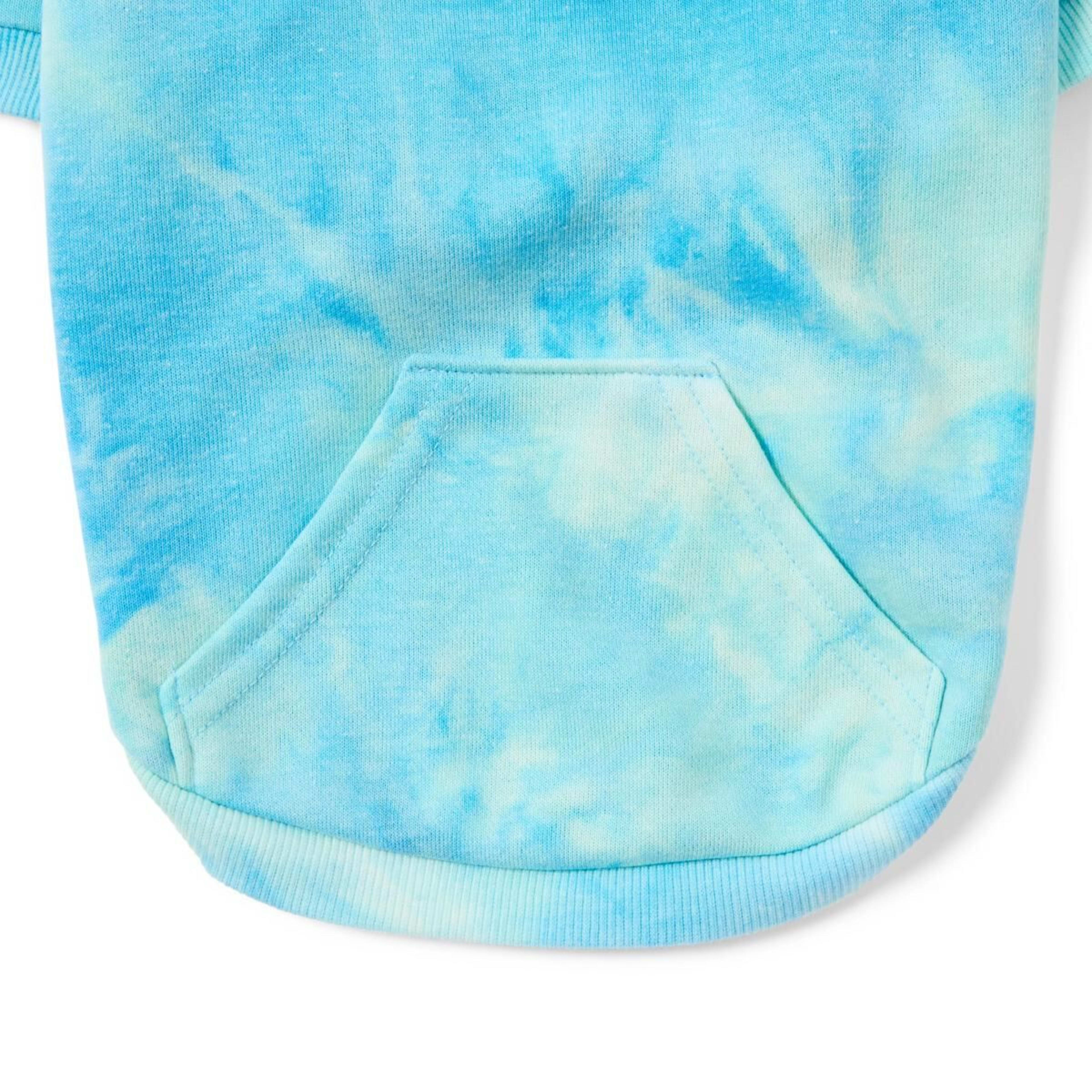 9 Pet Hoodie Tie Dye - Large, Blue, 9 of 10