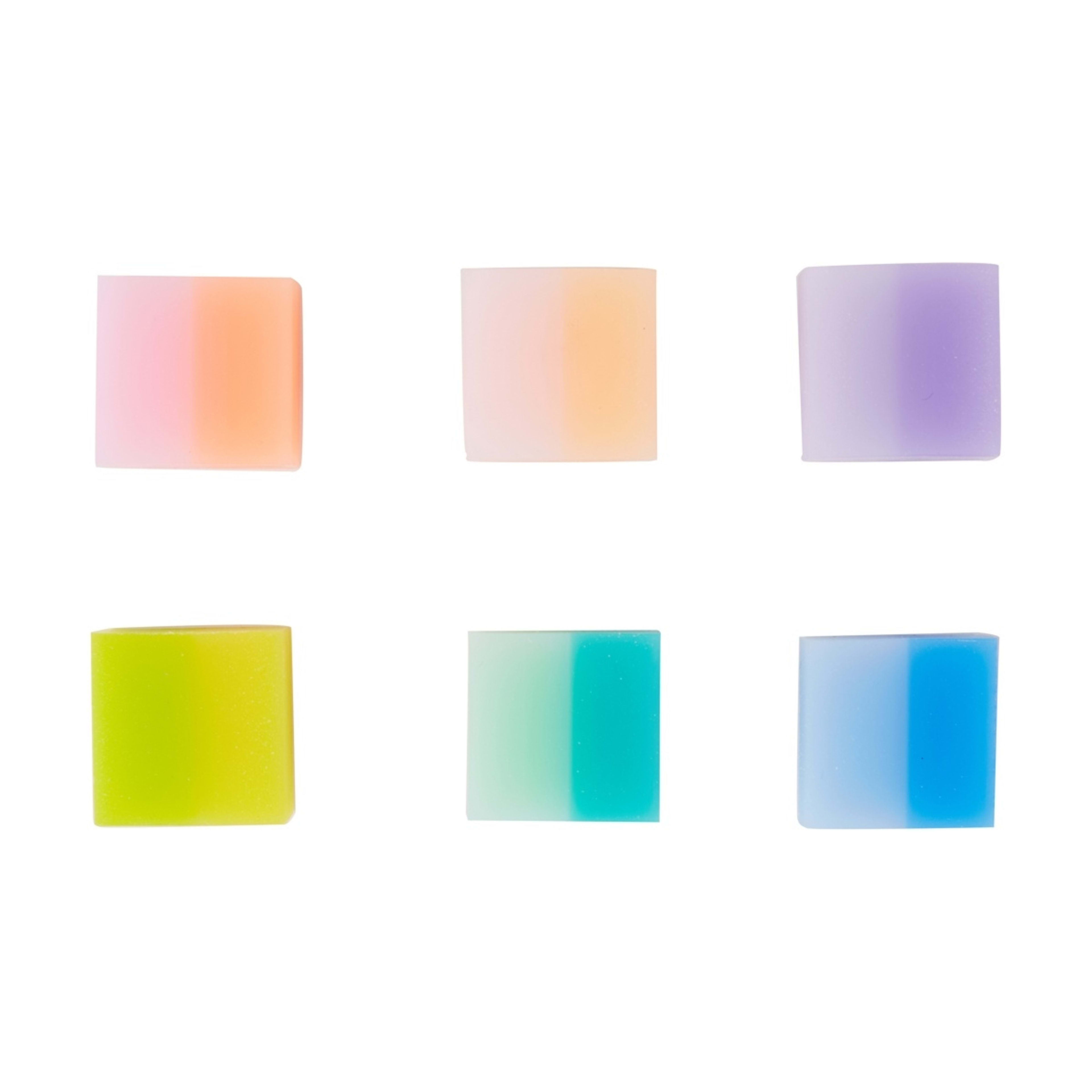 2 6 Pack Eraser Set - Ombre, 2 of 6