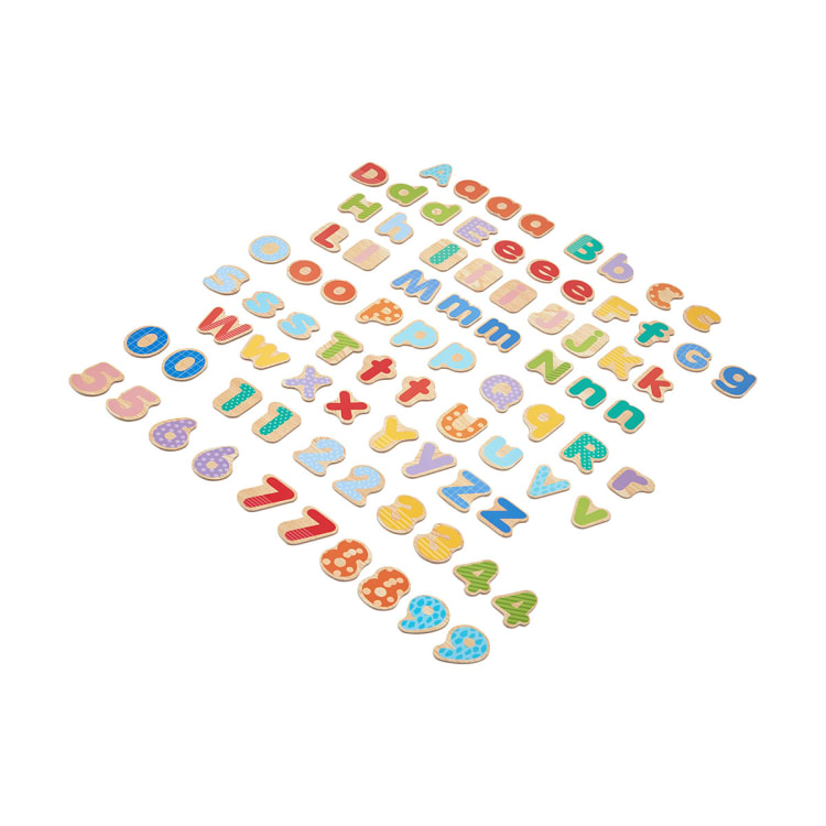84 Piece Wooden Magnetic Letters & Numbers - Kmart