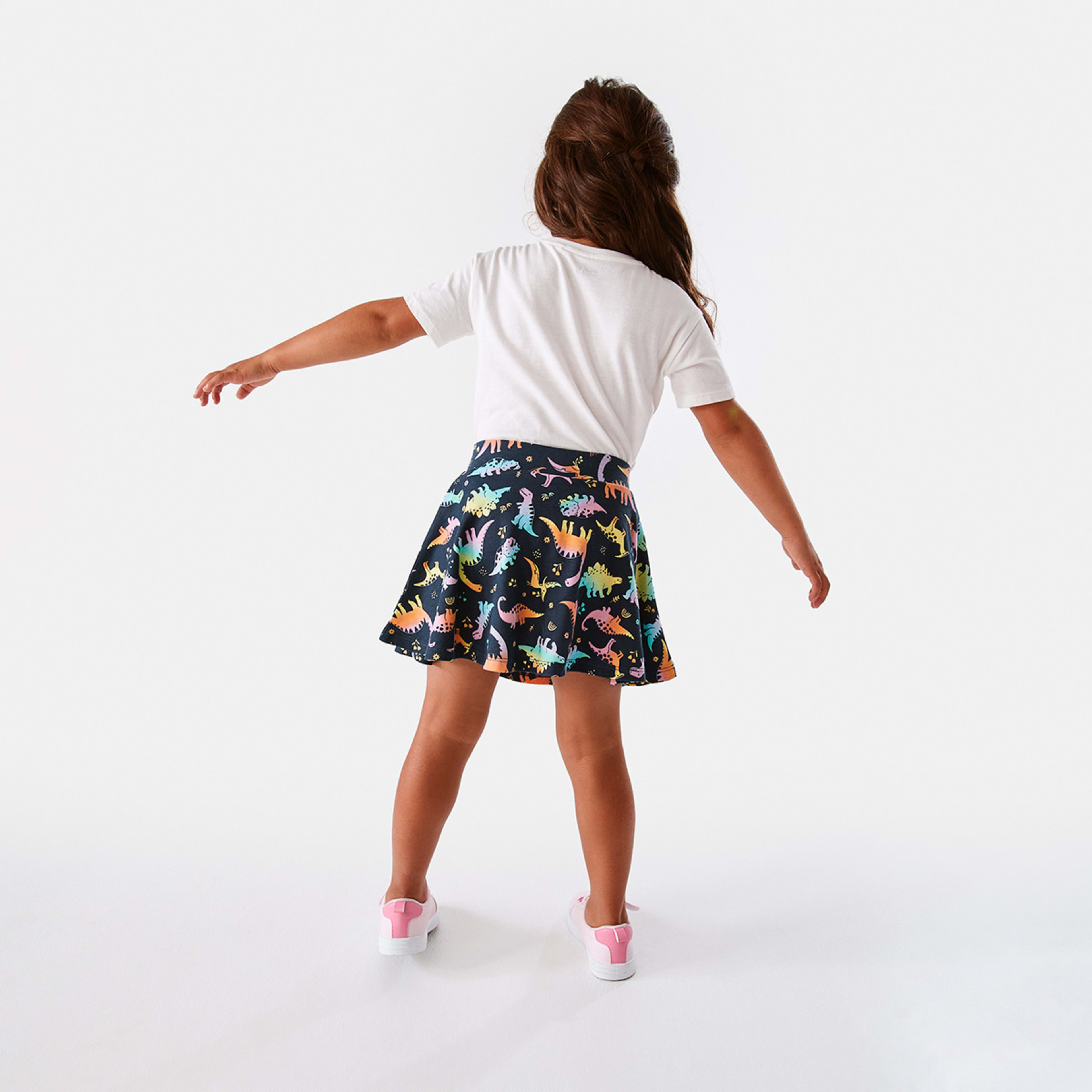 6 Printed Skort Navy Dino, 6 of 8