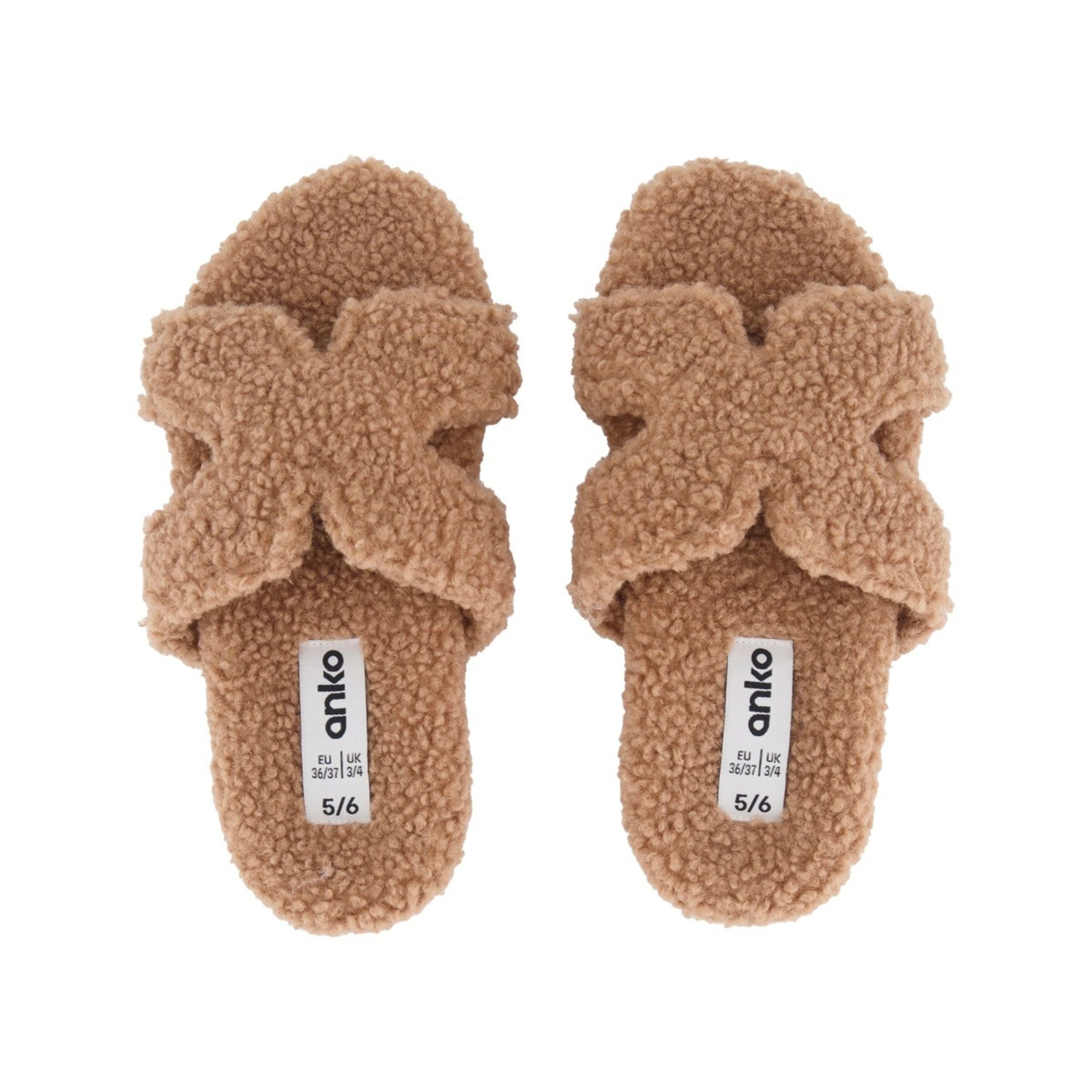 2 H Strap Boucle Slides Biscuit Brown, 2 of 3