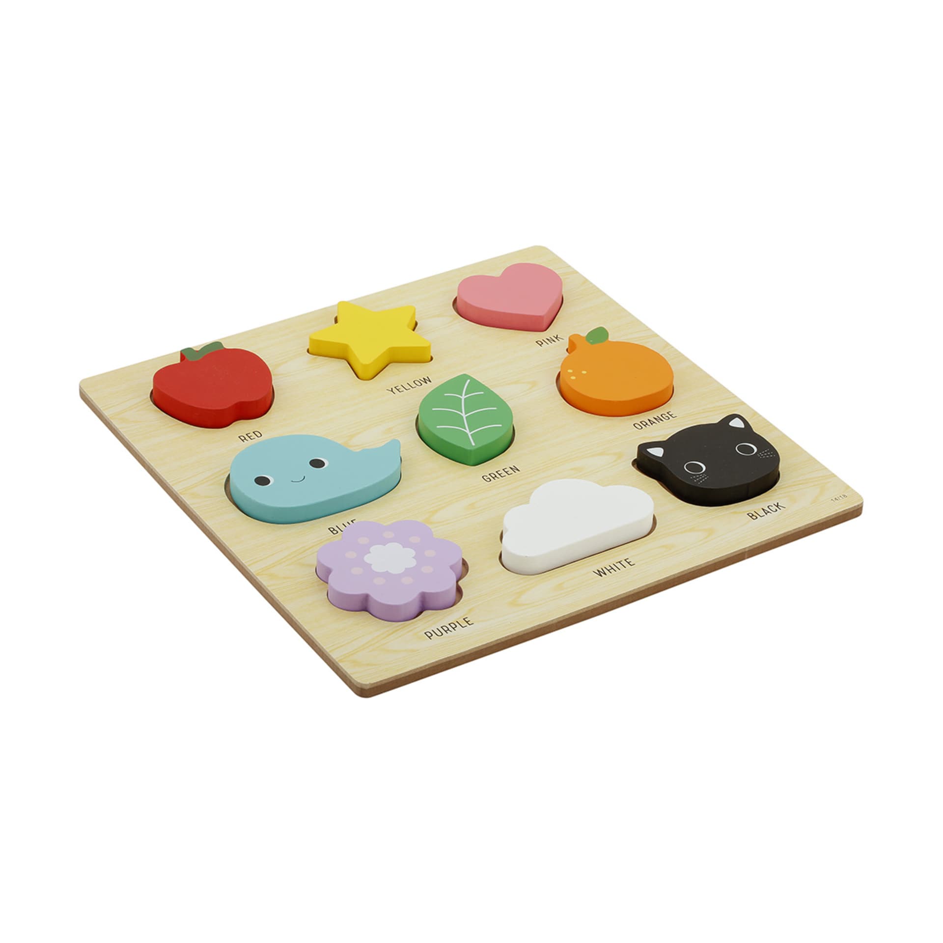 Wooden Shapes & Colours Puzzle Kmart