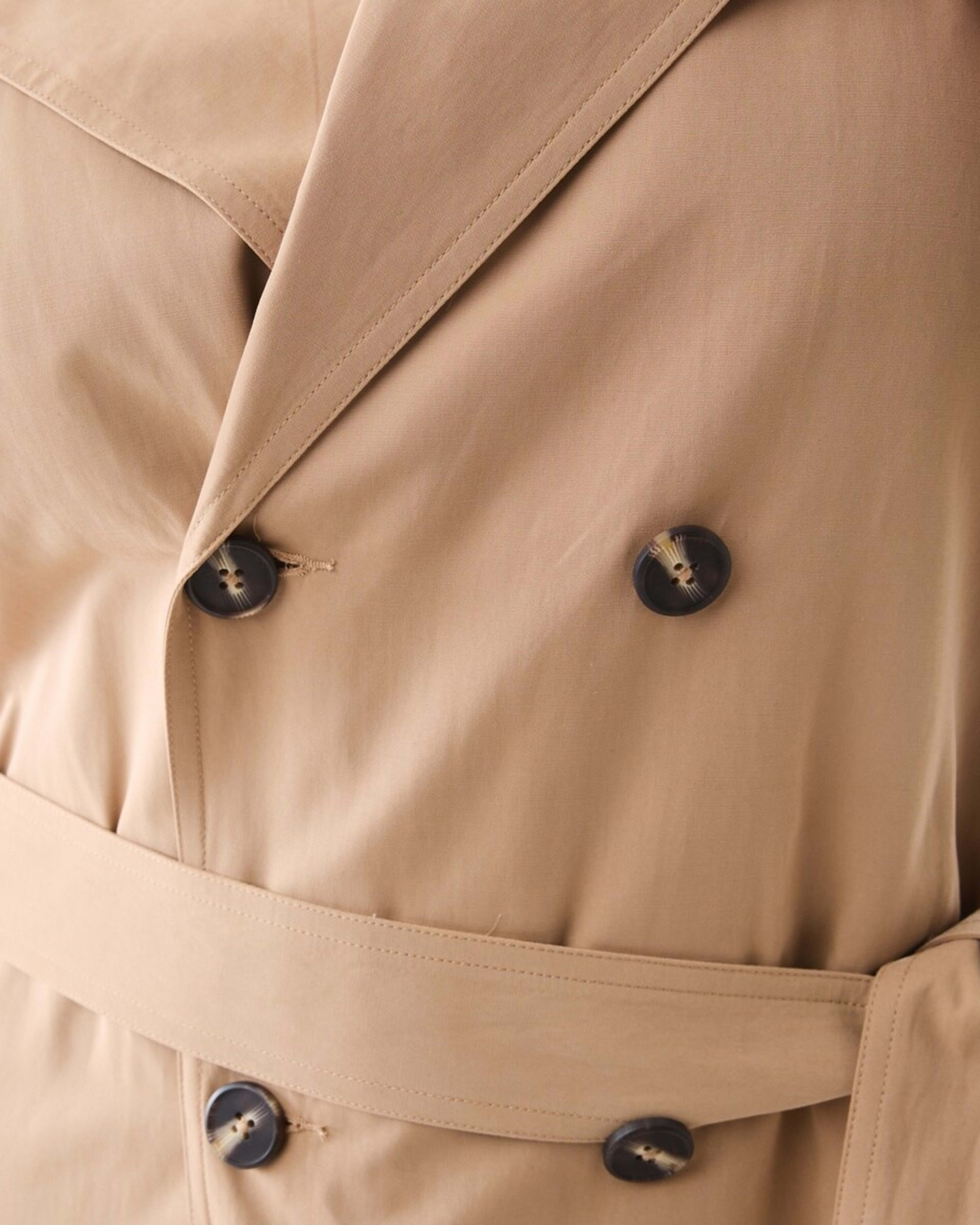 6 Curve Longline Trench Coat Sandstone, 6 of 6