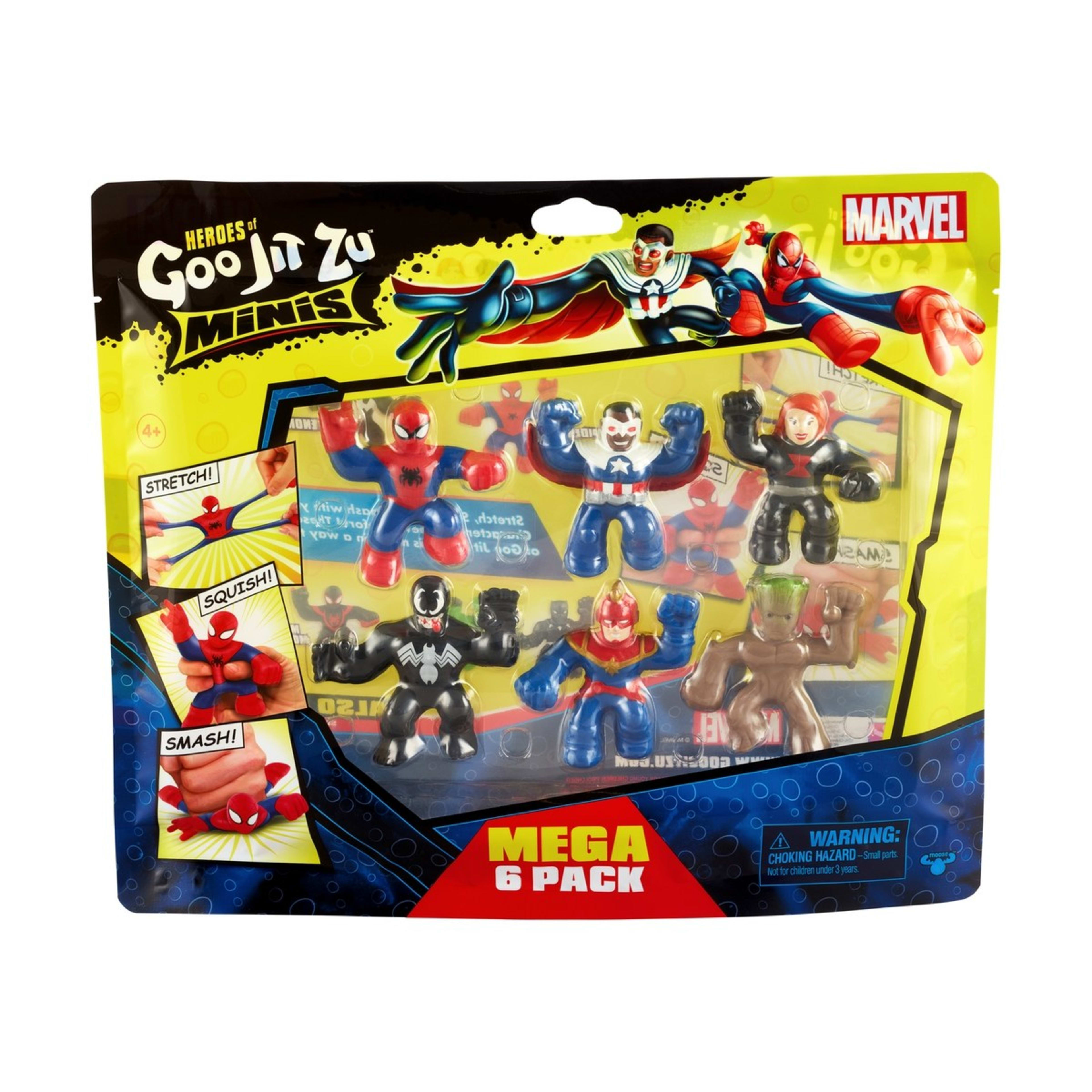 Heroes of Goo Jit Zu Marvel Minis Mega 6 Pack Kmart