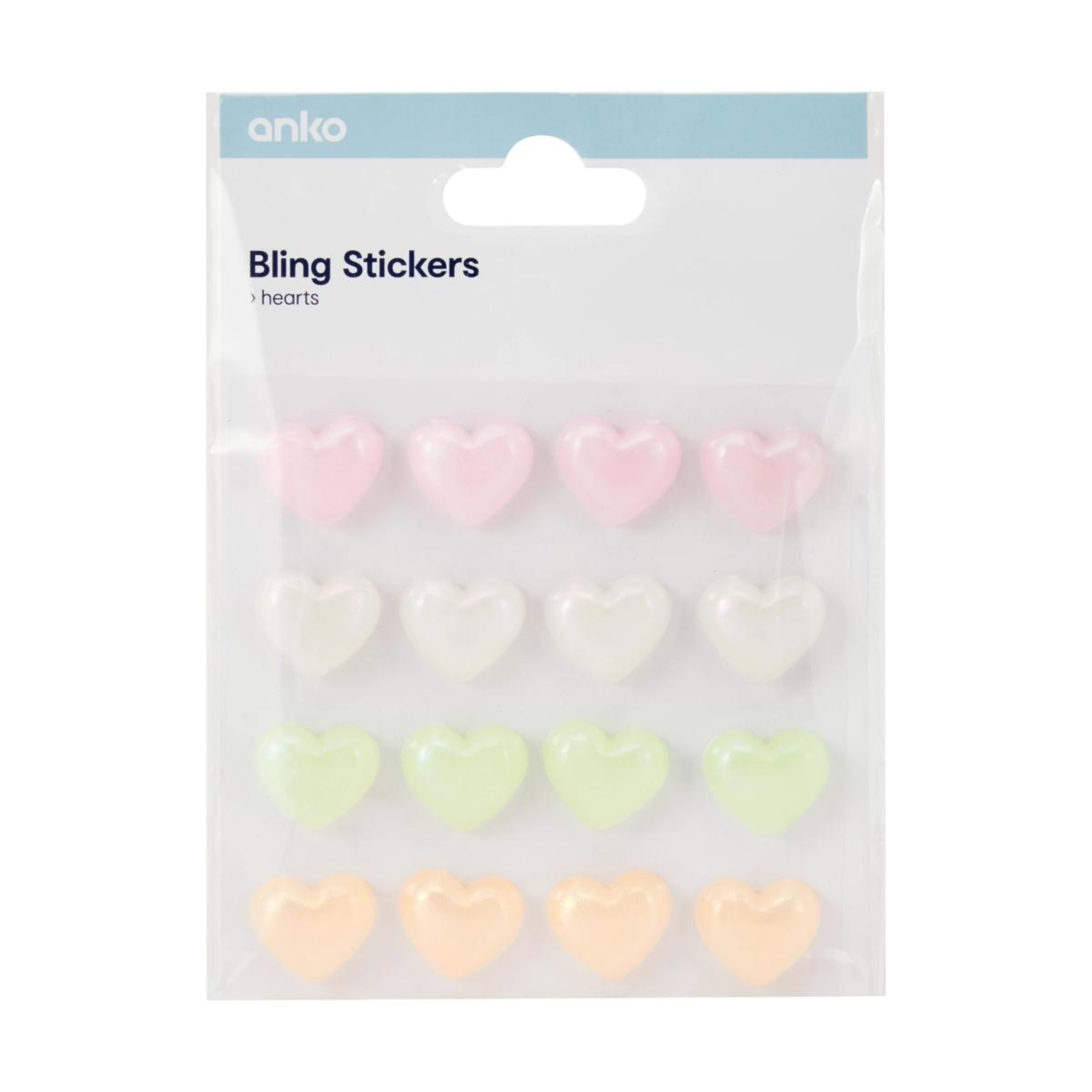 1 Bling Stickers - Heart