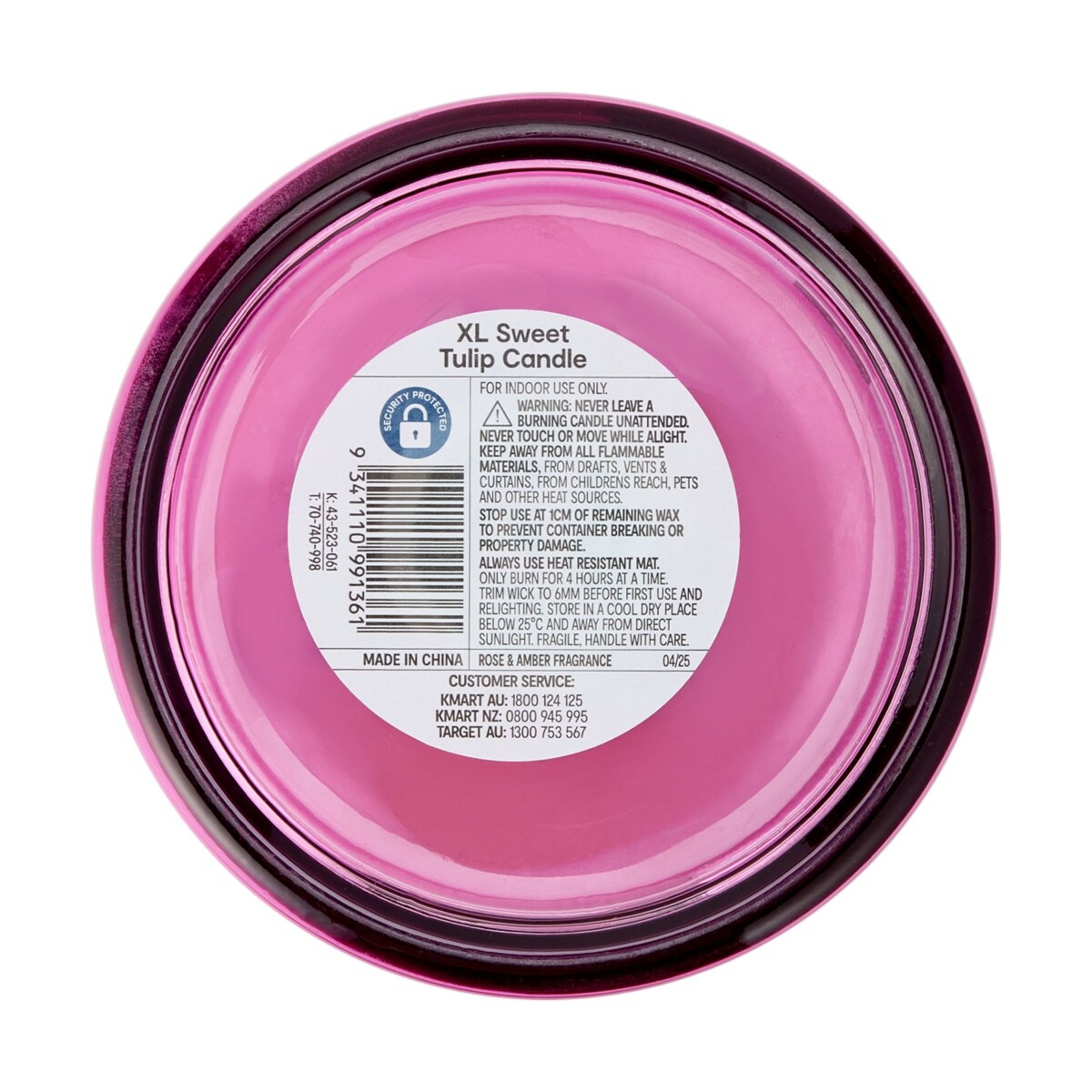 6 XL Sweet Tulip Soy Wax Blend Fragrant Candle, 6 of 7
