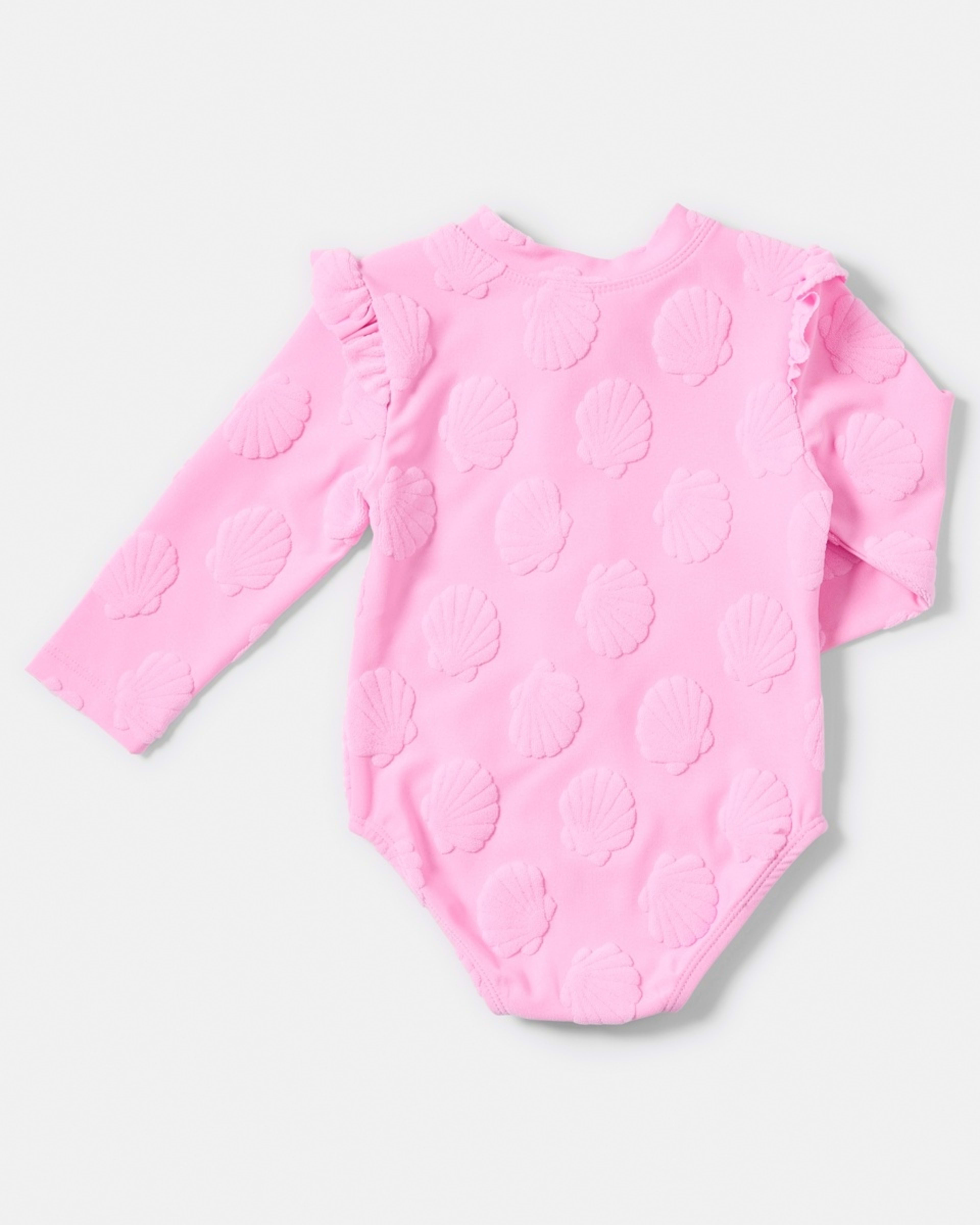 2 Shoulder Frill Bather PINK SHELLS, 2 of 4