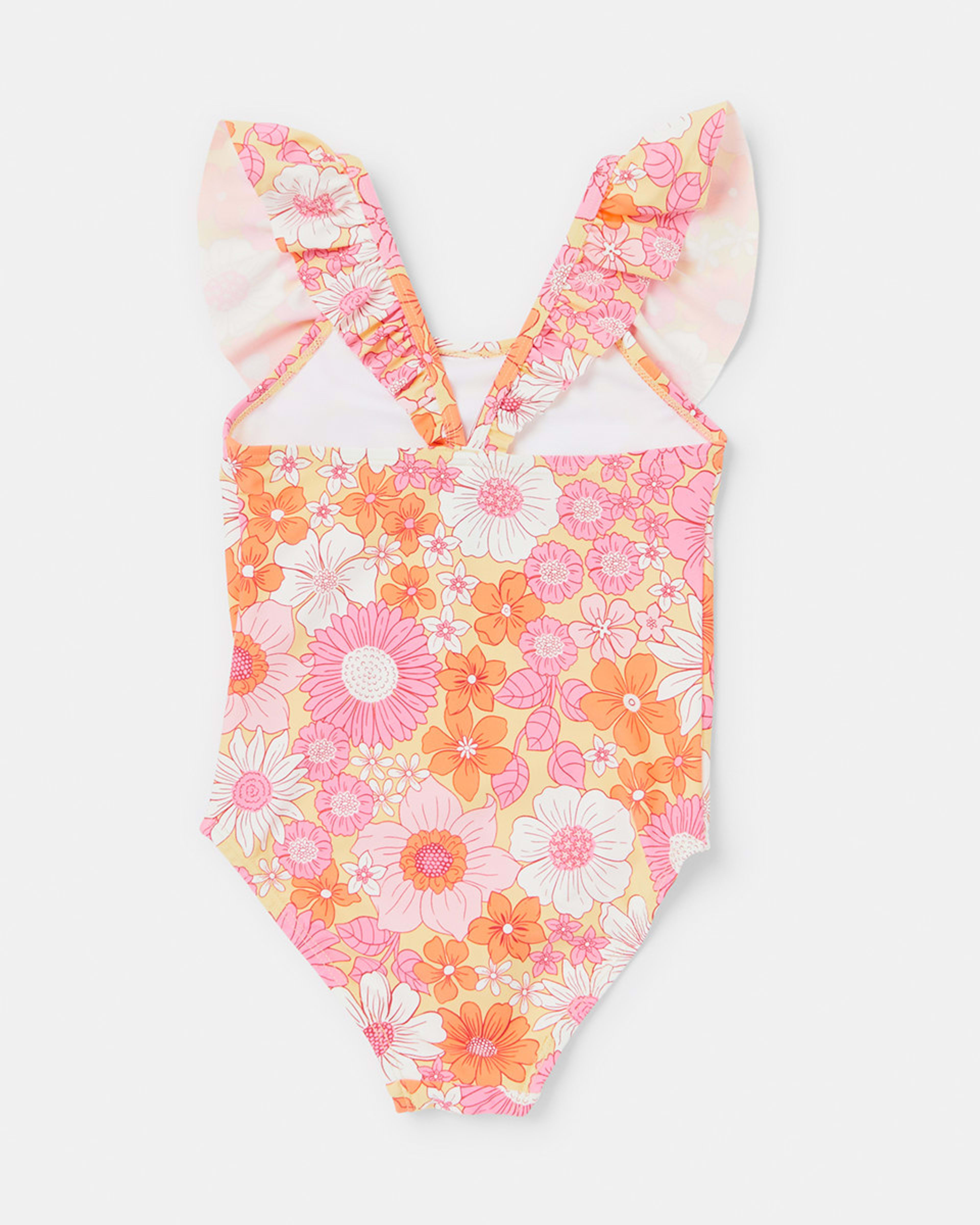 Printed Frill One Piece Swimsuit Kmart