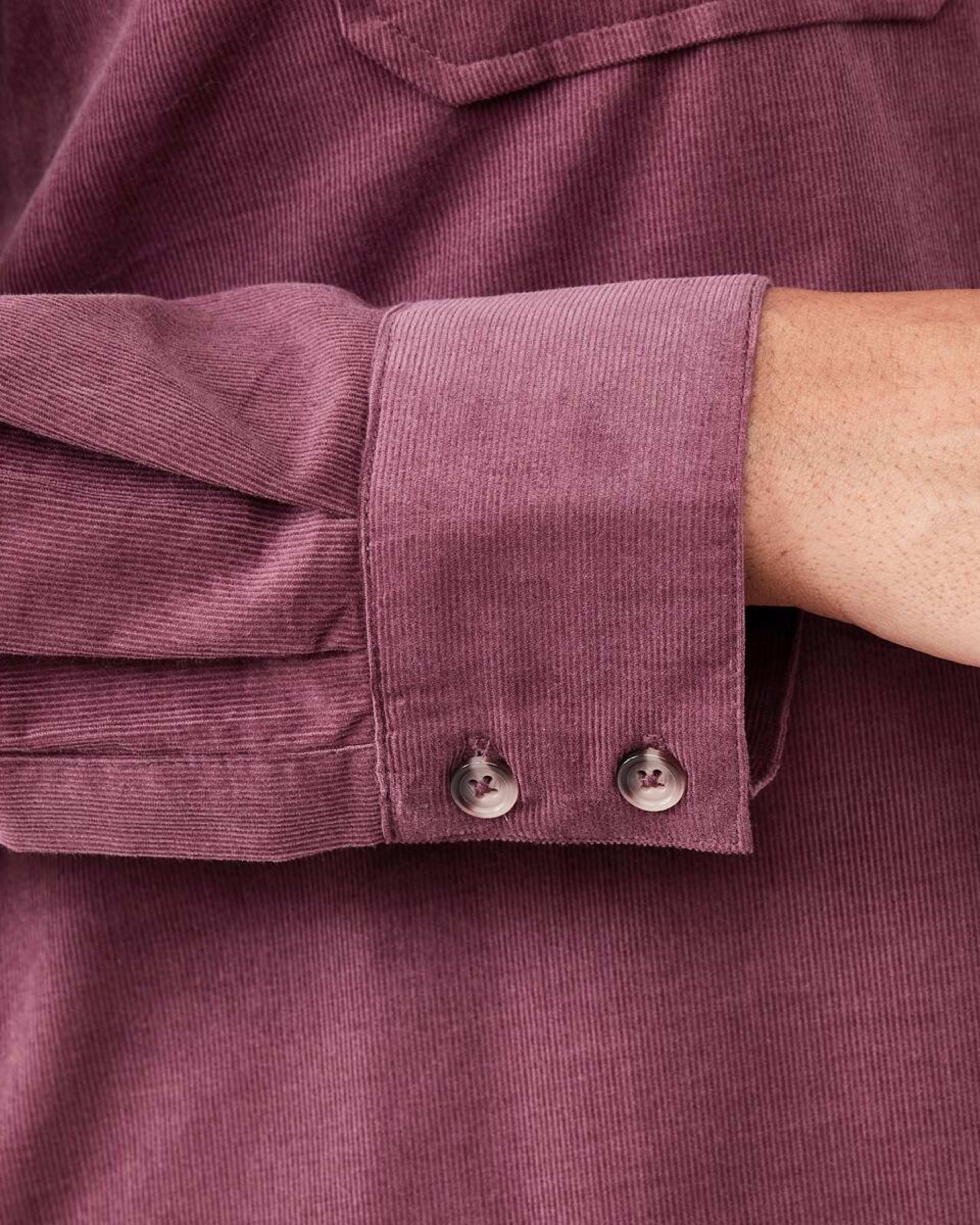 8 Long Sleeve Baby Corduroy Shirt Berry, 8 of 8