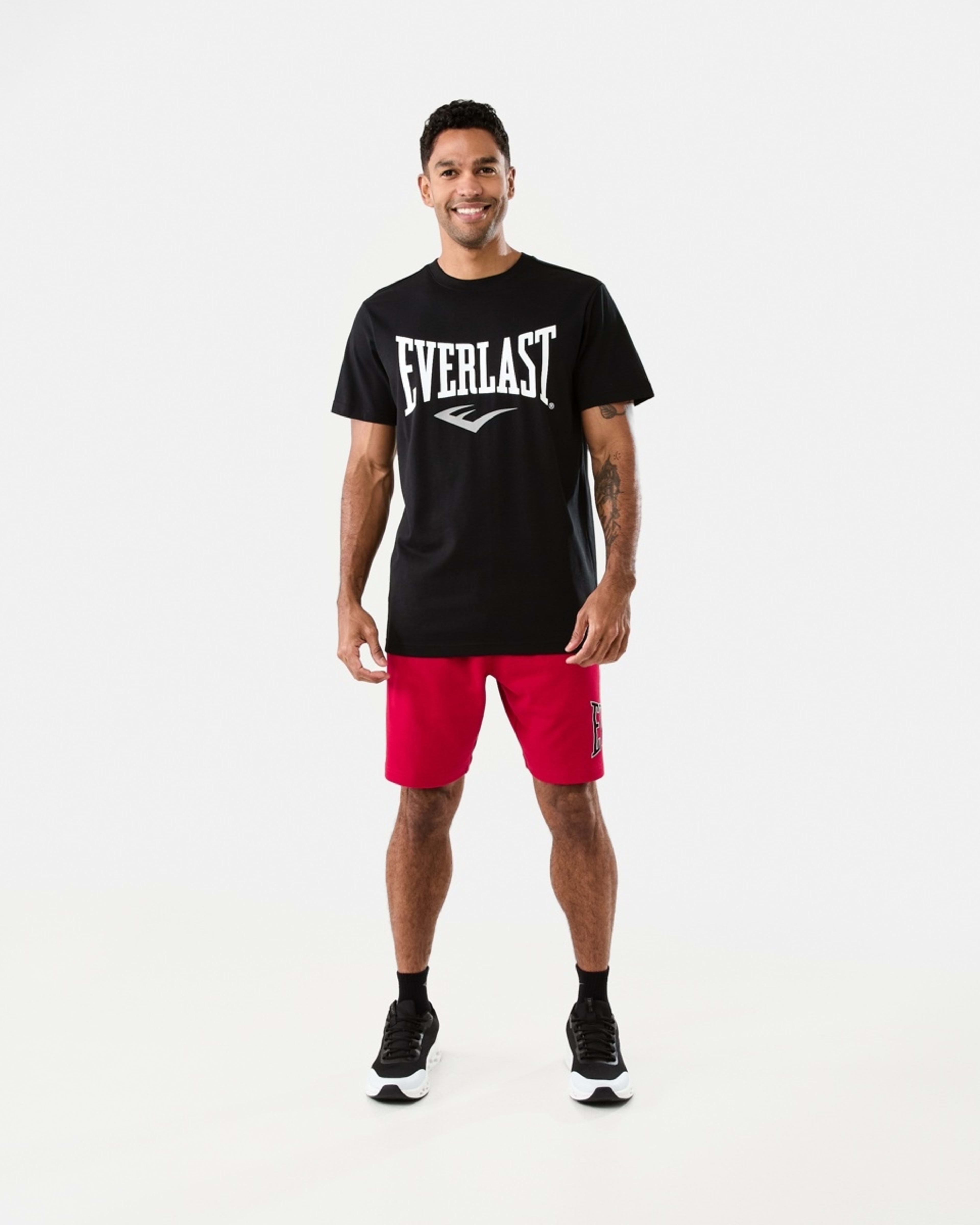 8 Everlast Mens French Terry Shorts Crimson, 8 of 8