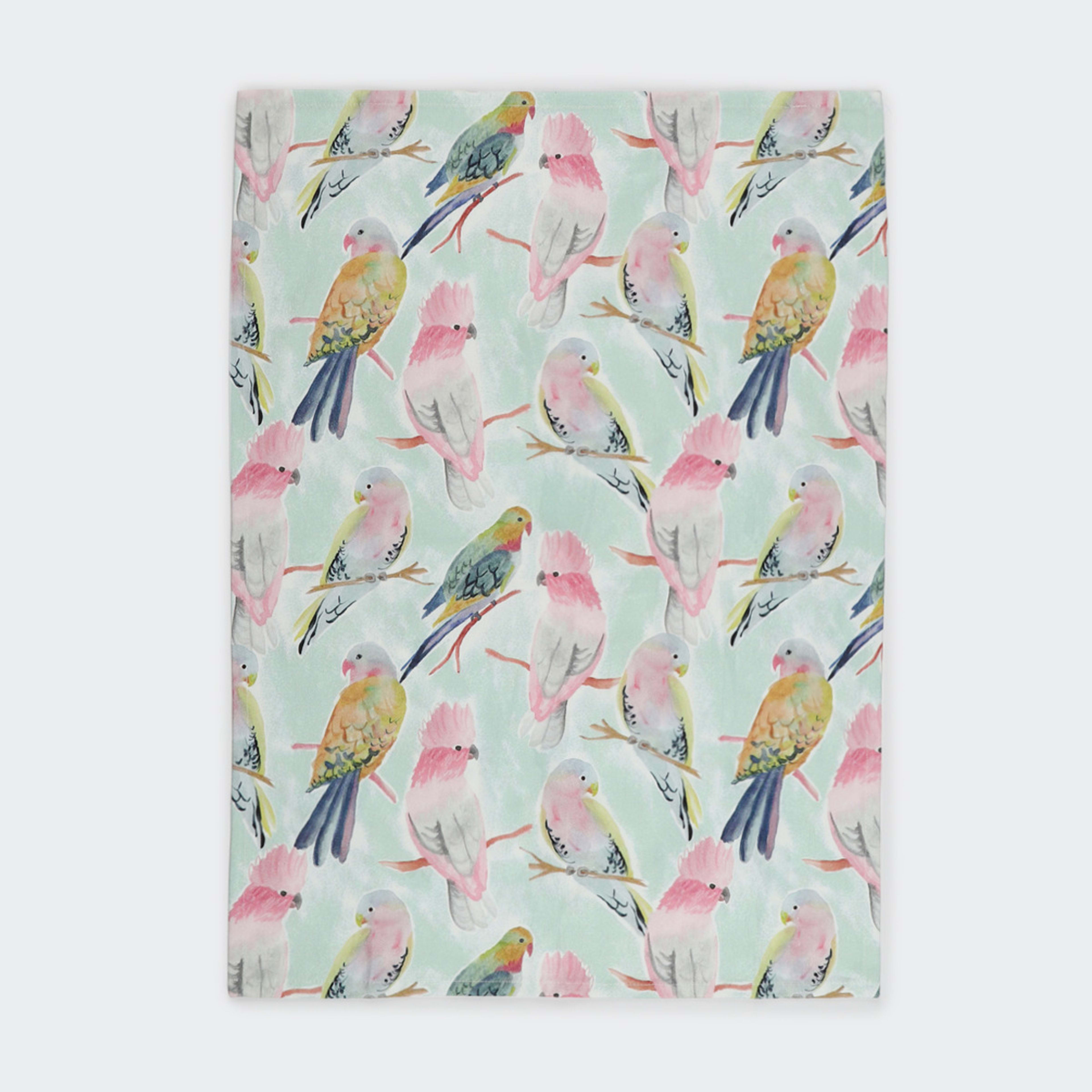3 Pack Bird Print Tea Towels Kmart