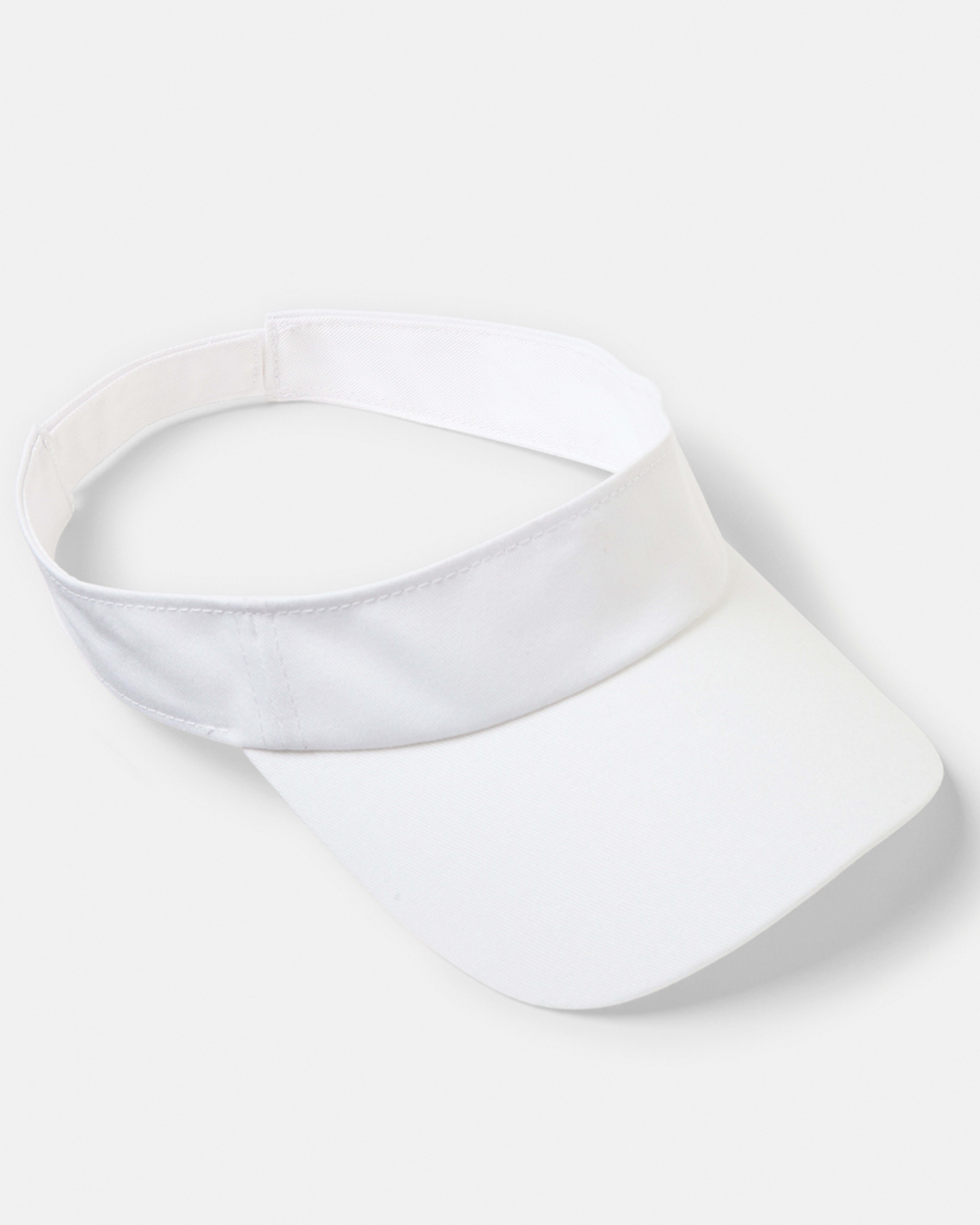 1 Basic Twill Visor White