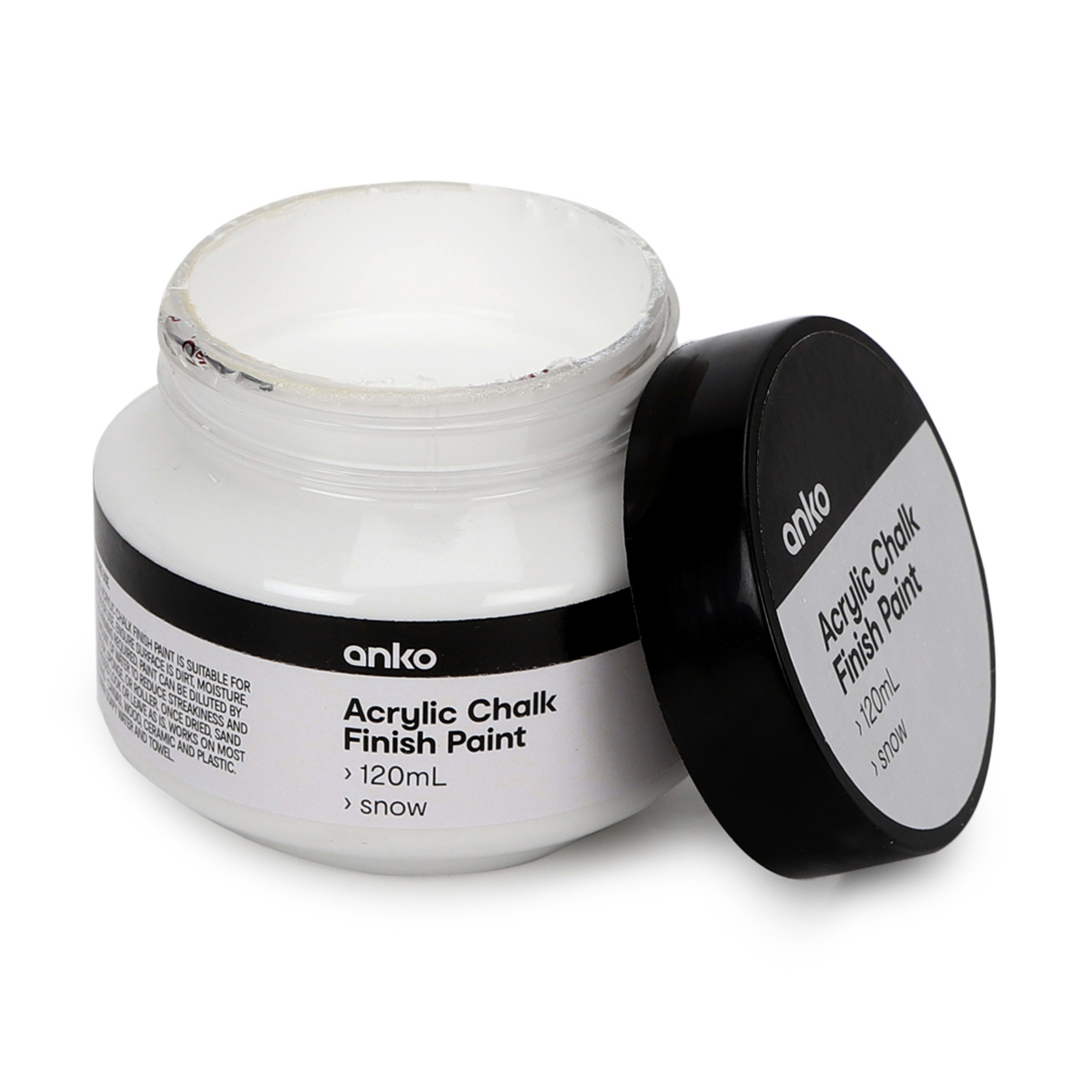 Acrylic Chalk Finish Paint Snow Kmart