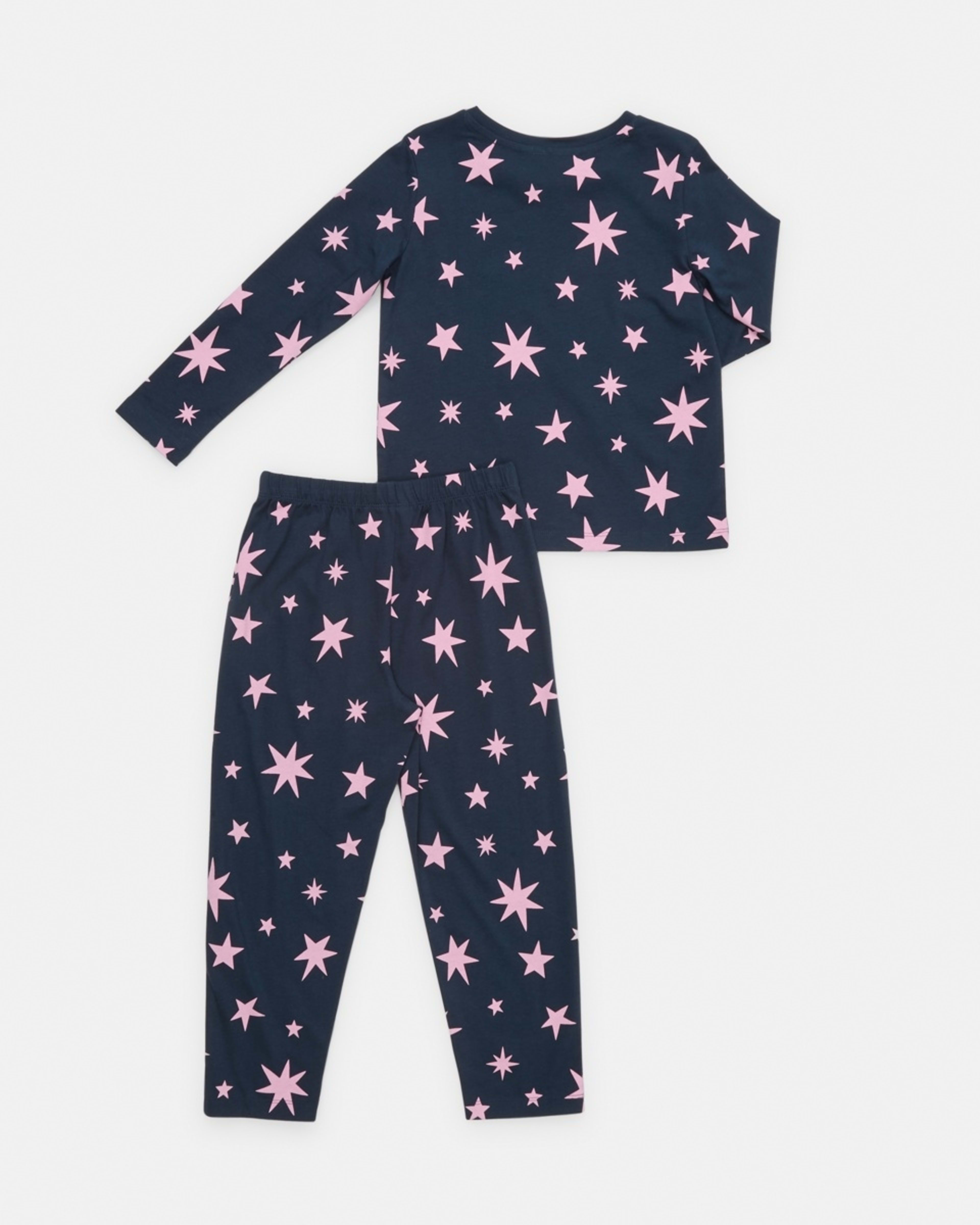 6 Knit Pyjama Set Nvy Stars, 6 of 8