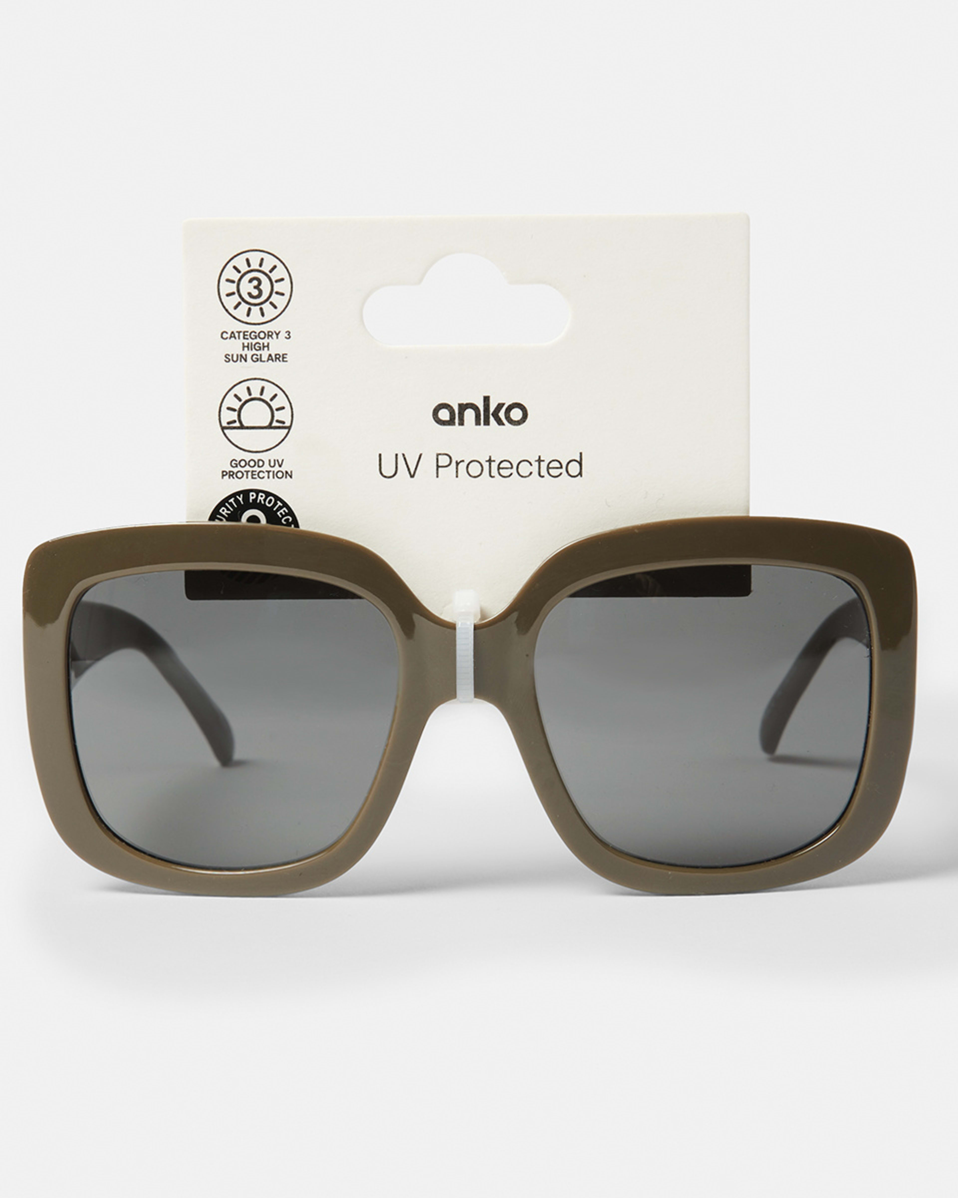 Large Classic Square Frame Sunglasses Kmart