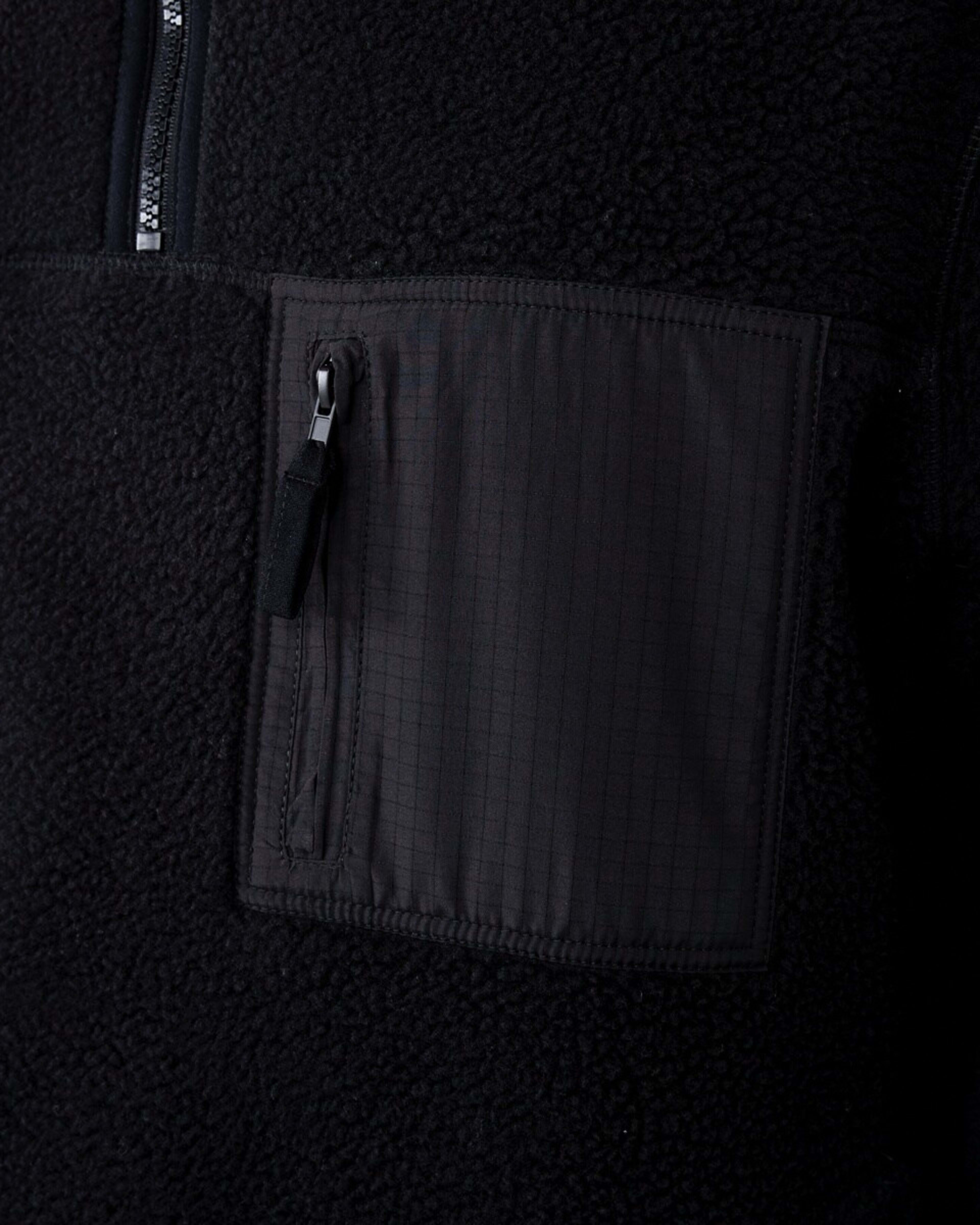 6 Sherpa 1/4 Zip Sweatshirt Black, 6 of 7