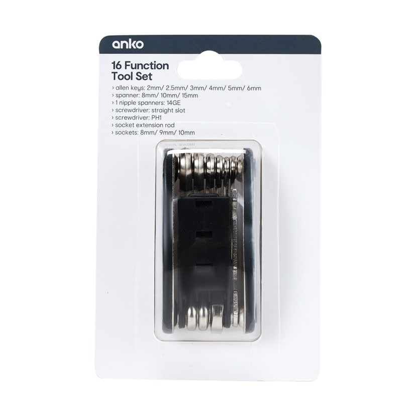16 Function Tool Set Kmart