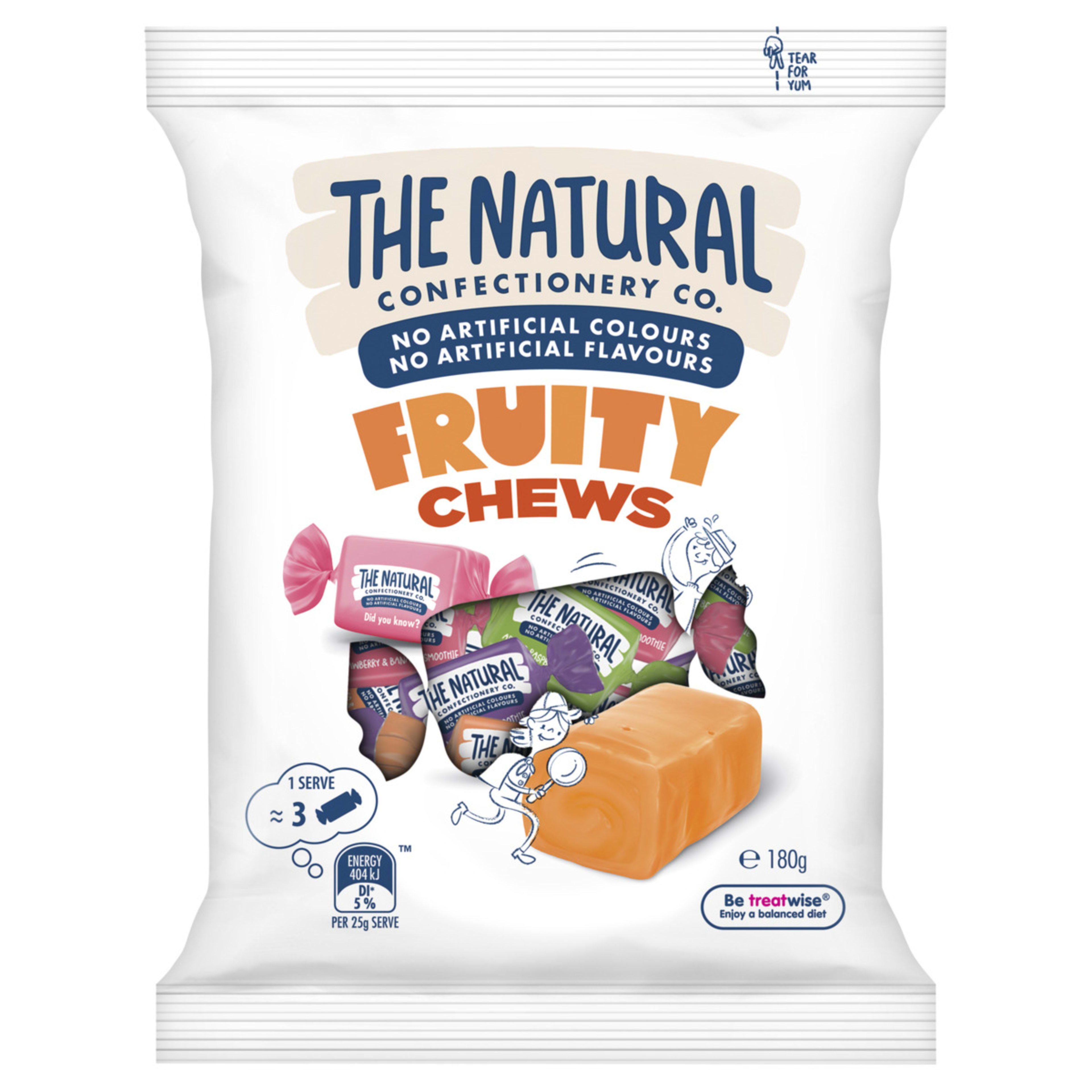 The Natural Confectionery Co. Fruity Chews 180g Kmart