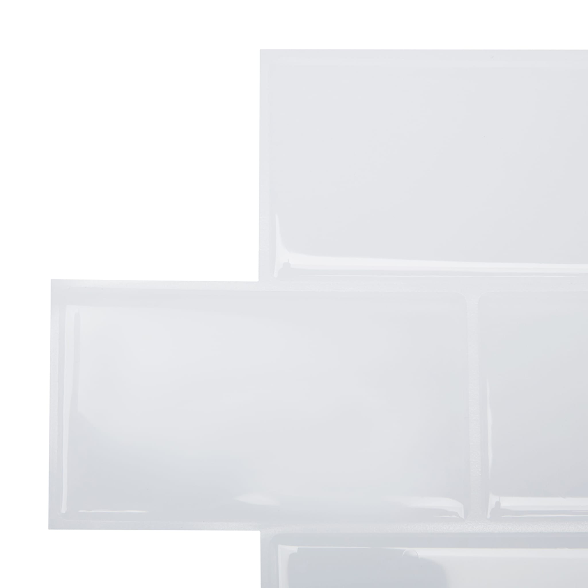 5 Pack Self Adhesive 3D Tiles Subway White Kmart