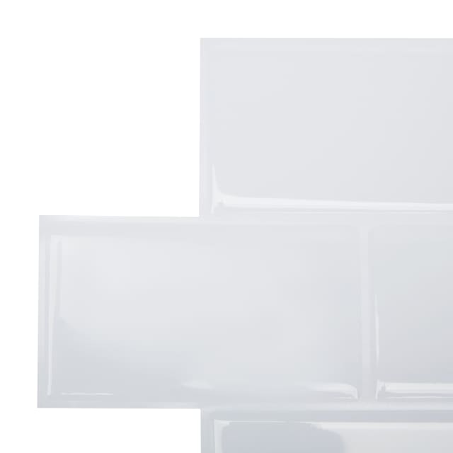 5 Pack Self Adhesive 3D Tiles Subway White Kmart