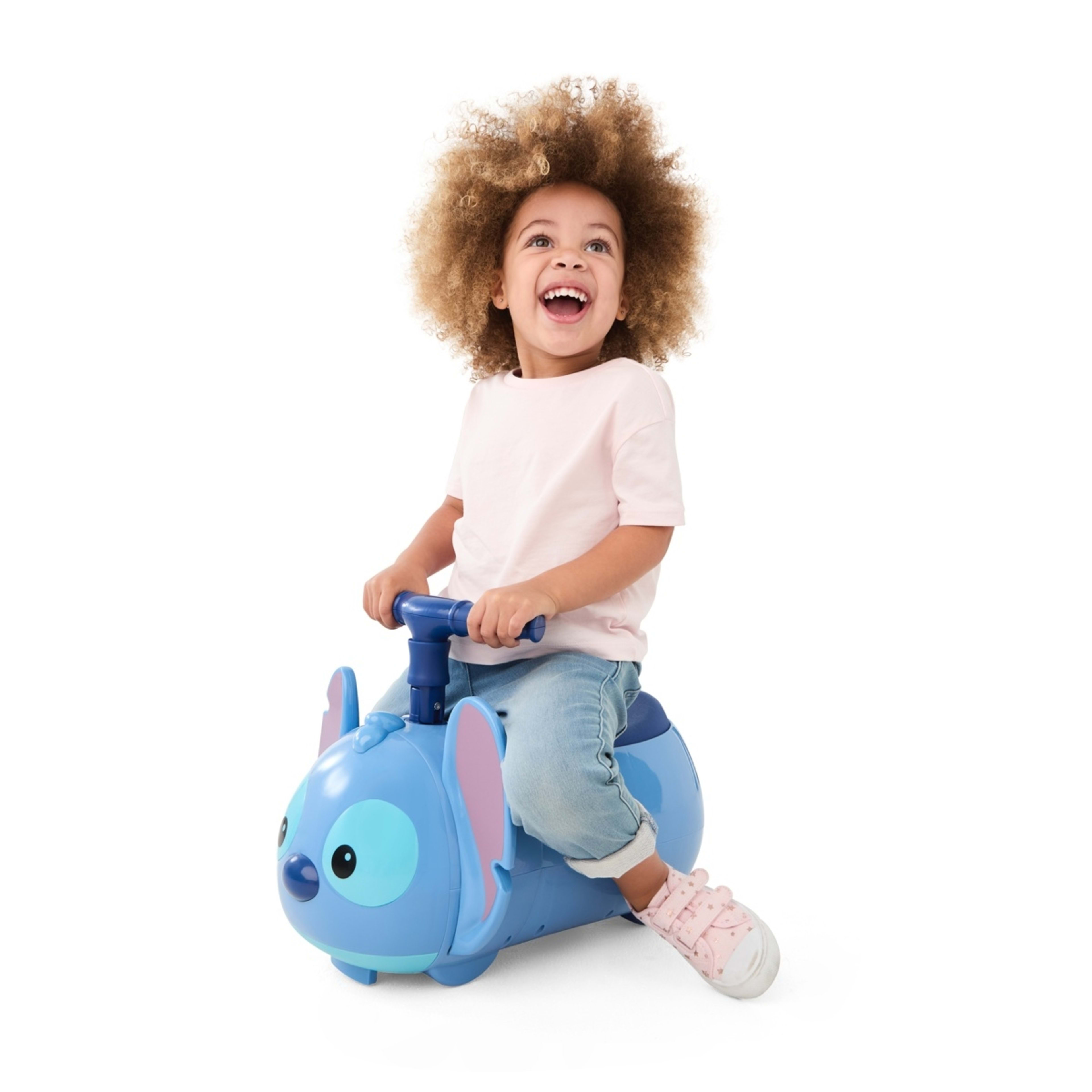 1 Kiddieland Disney Lilo & Stitch Lights 'n' Sounds Stitch Zoom Ride-On
