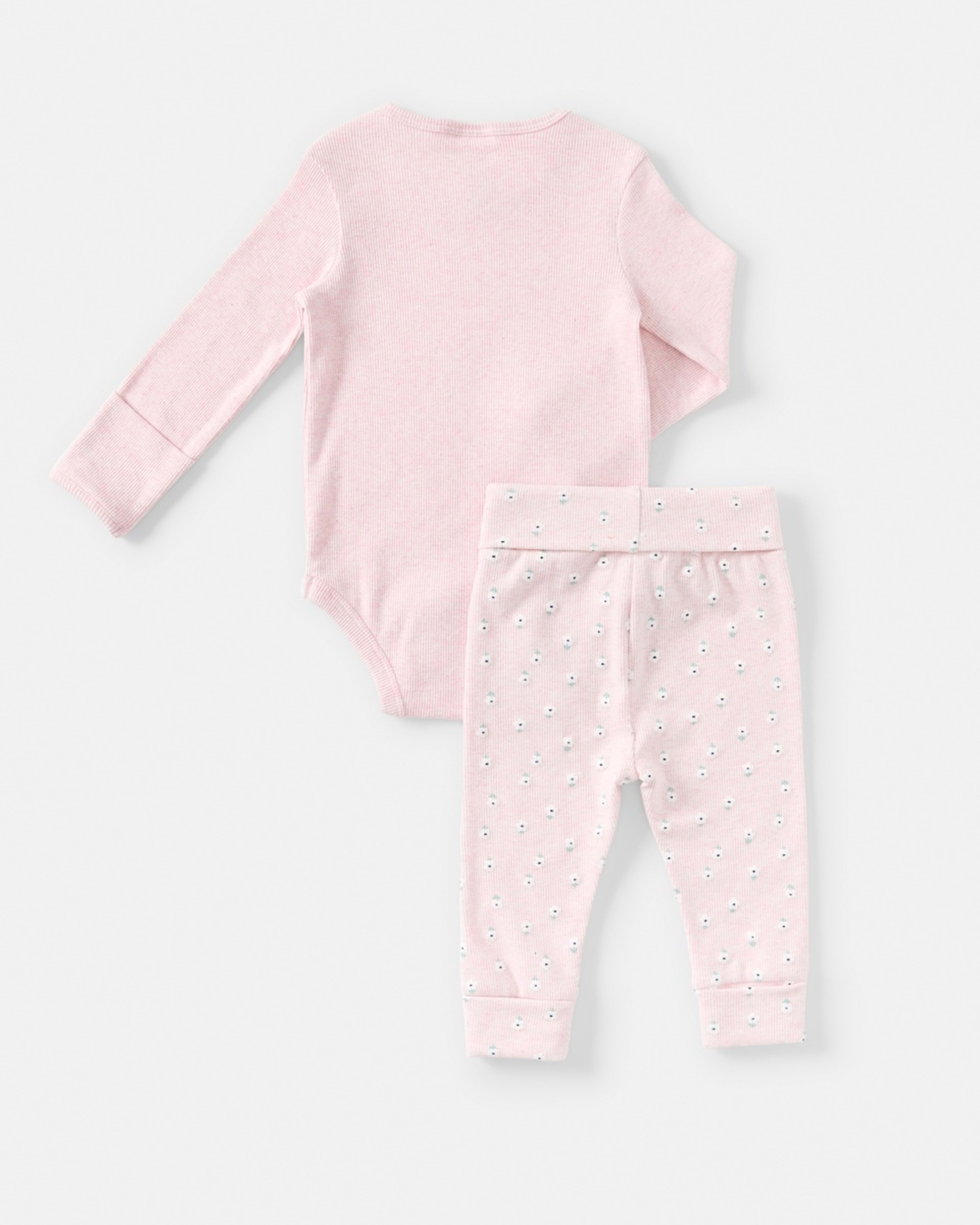 2 Grow With Me Rib Set Pink Floral Set, 2 of 6