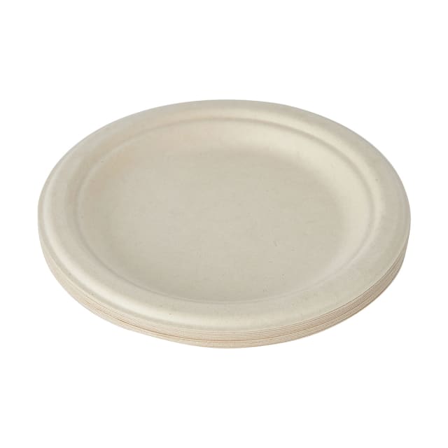 12 Pack Sugarcane Pulp Round Dessert Plates Kmart