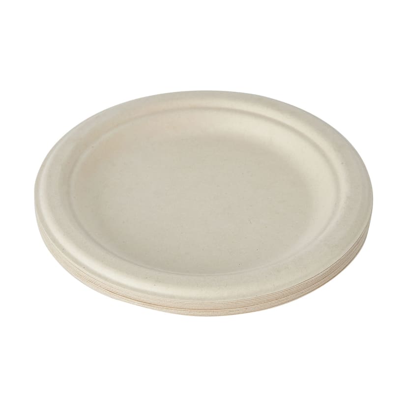 12 Pack Sugarcane Pulp Round Dessert Plates Kmart NZ