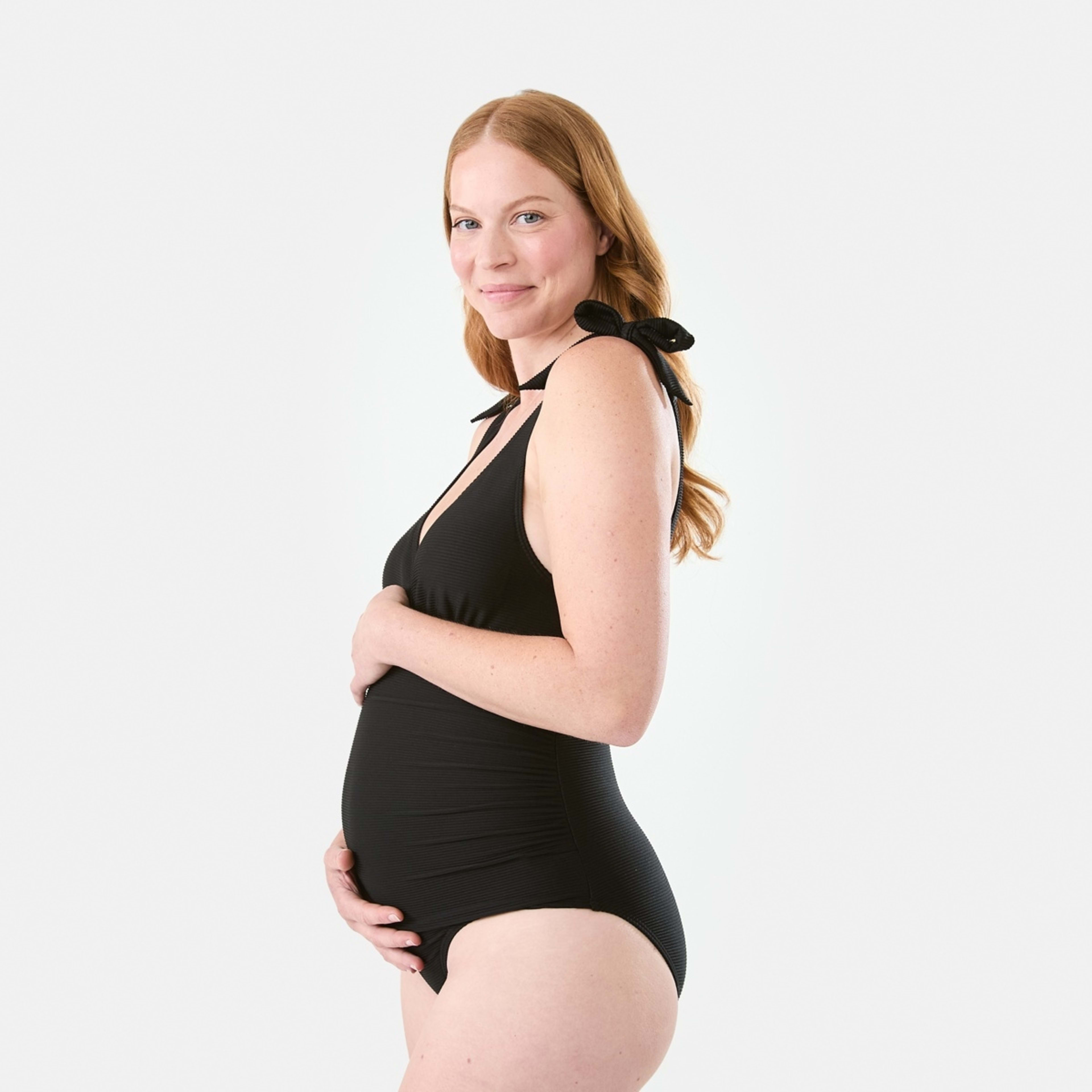 2 Maternity Wrap Swimsuit Black, 2 of 7
