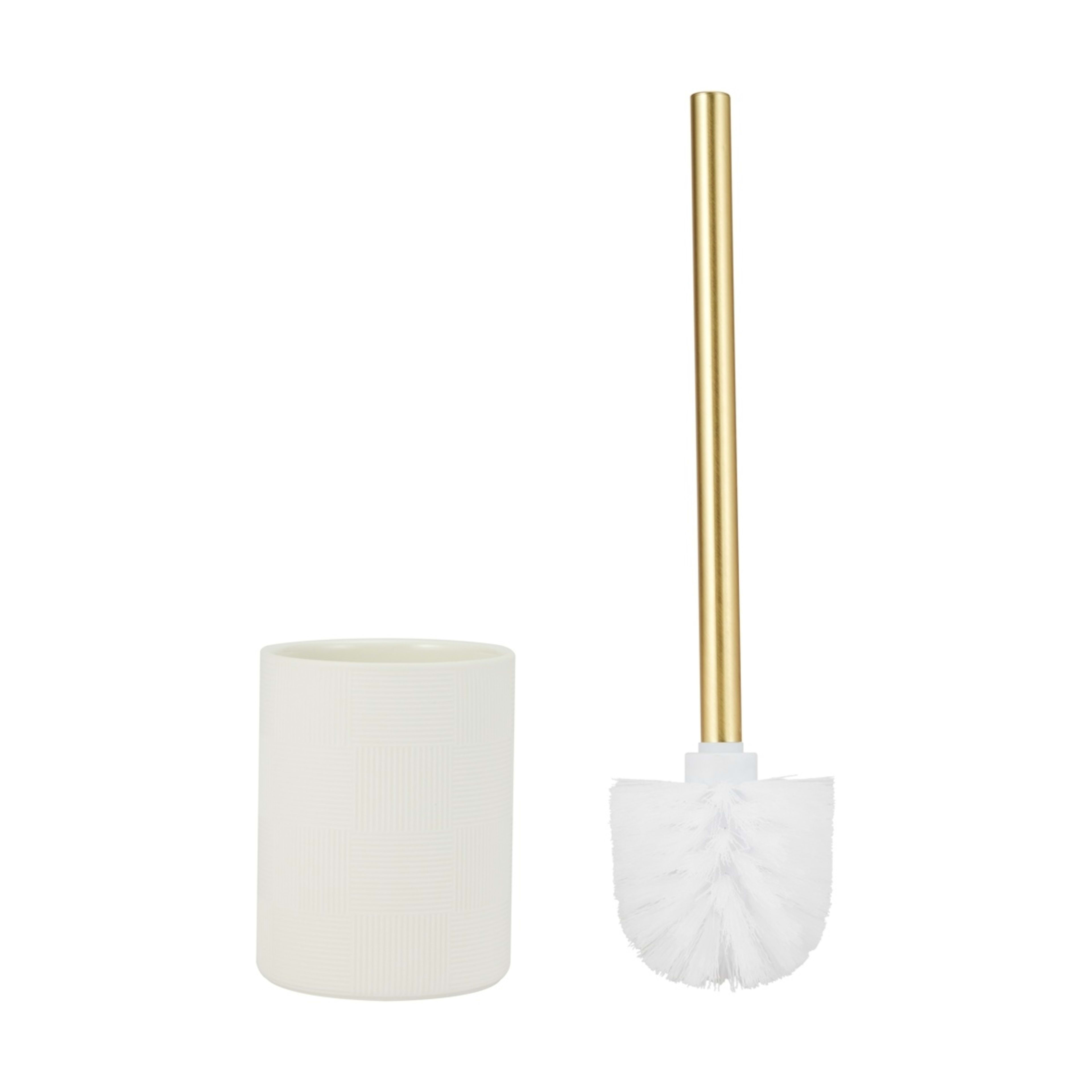 1 Check Toilet Brush - White, 1 of 6