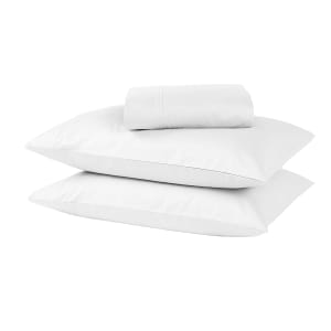 500 Thread Count Australian Grown Cotton Sheet Set - Queen Bed, White