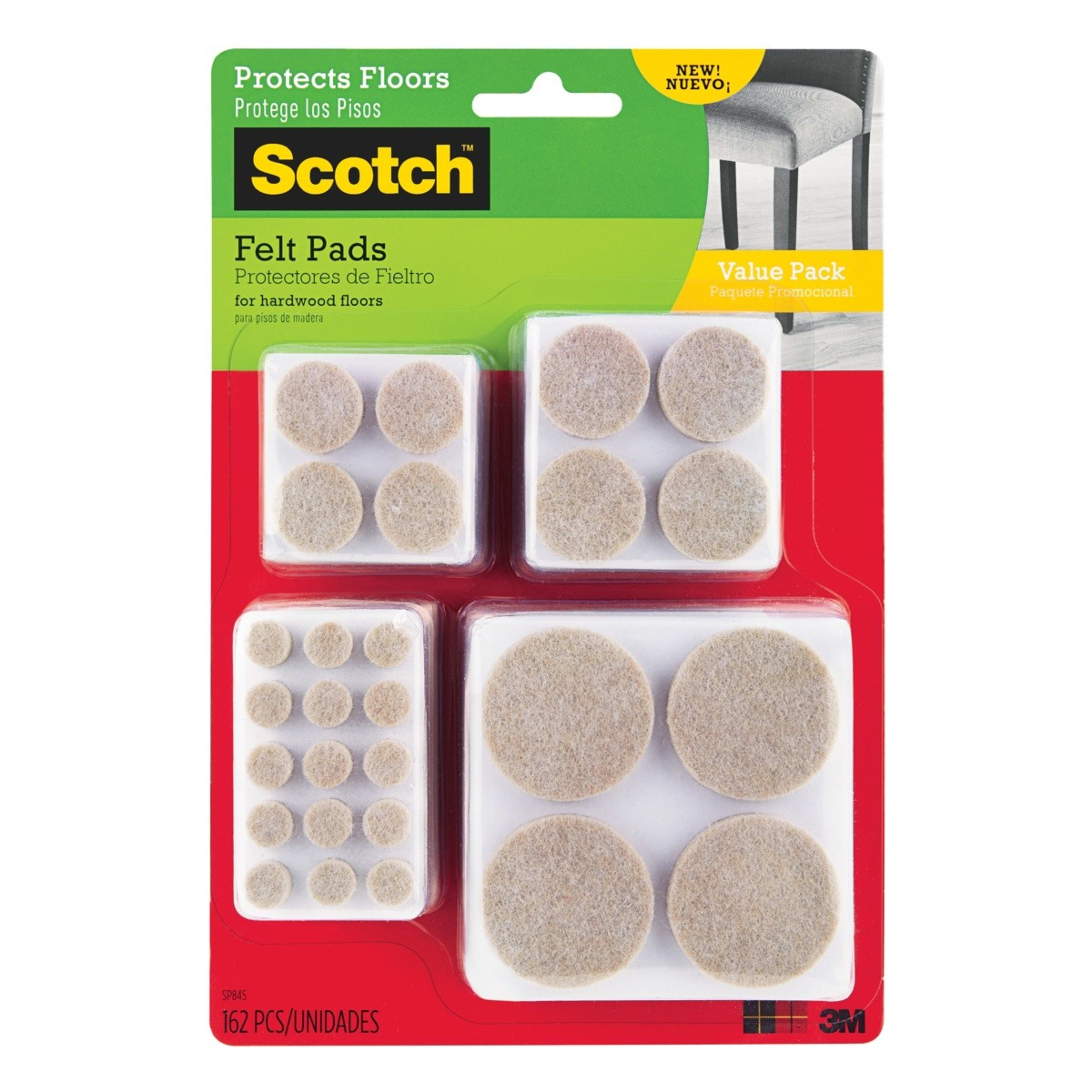 1 162 Piece 3M Scotch Felt Pads