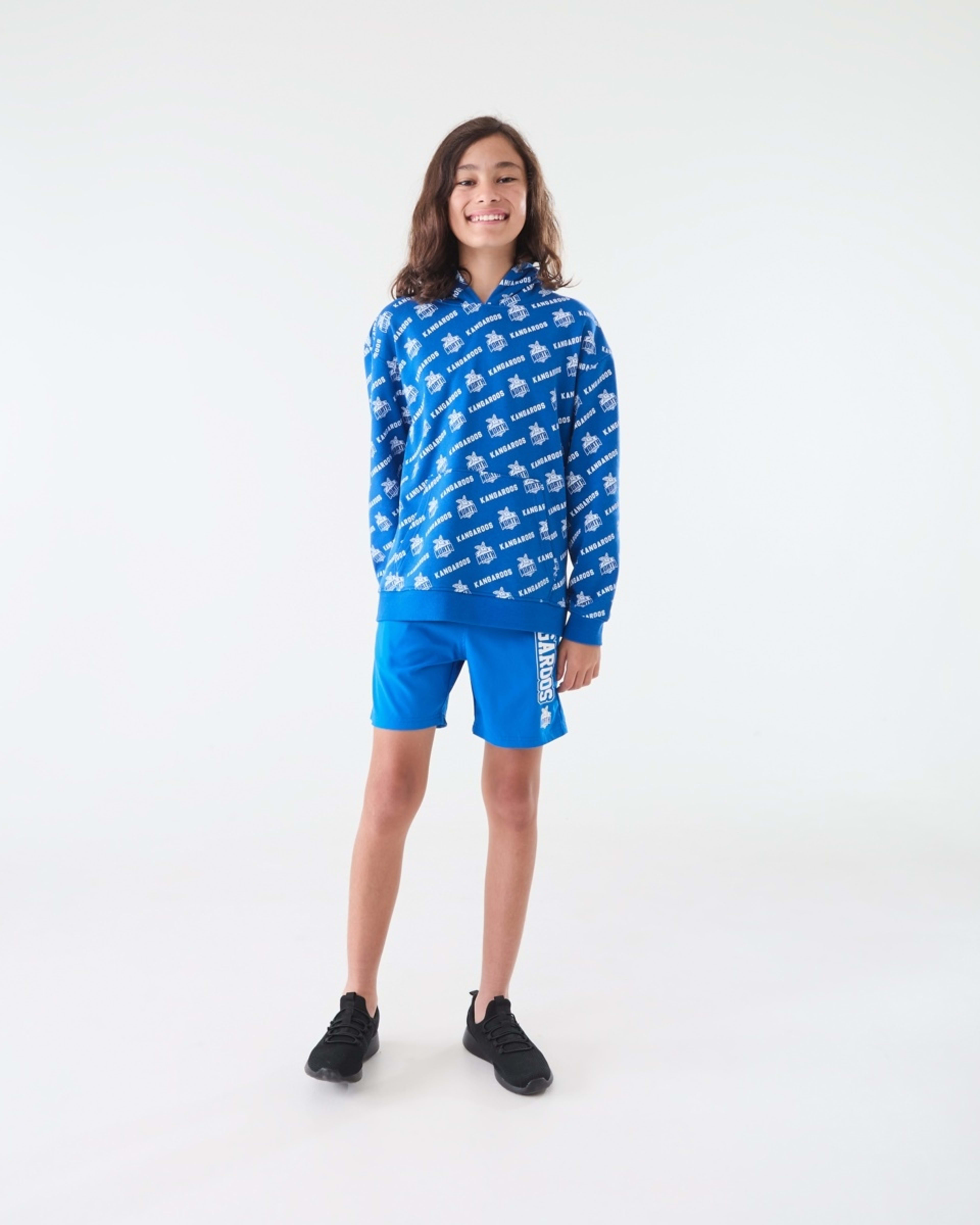 9 Official AFL Kids All Over Print Hoodie Kangaroos, 9 of 10