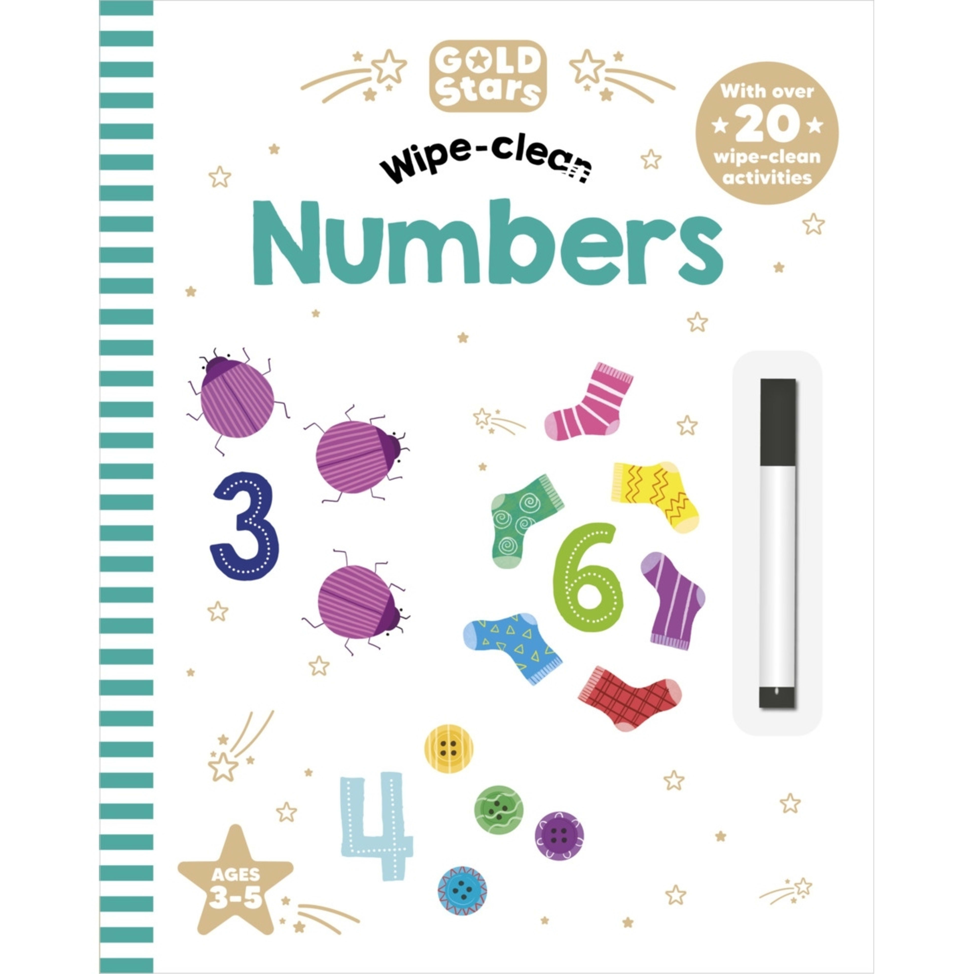1 Gold Stars: Wipe Clean Numbers Activity Book
