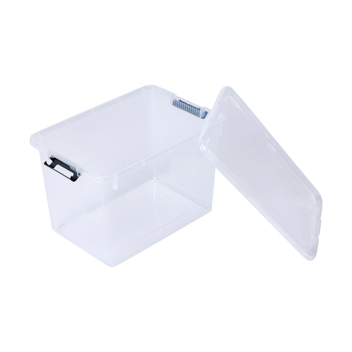 3 Pack Storage Boxes with Lids Clear Kmart