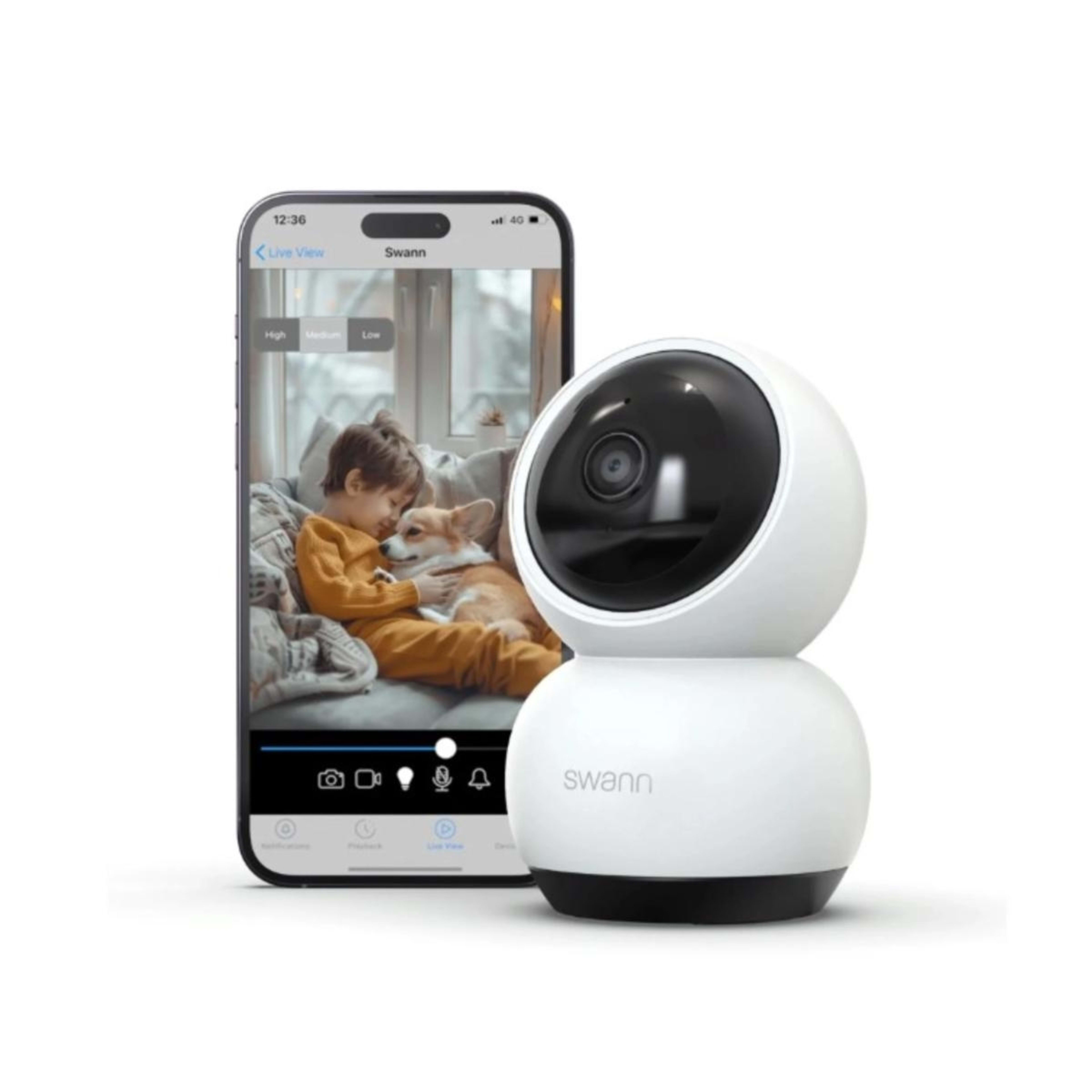 2 Swann EVO 2K Indoor Pan Tilt Wi-Fi Camera, 2 of 8