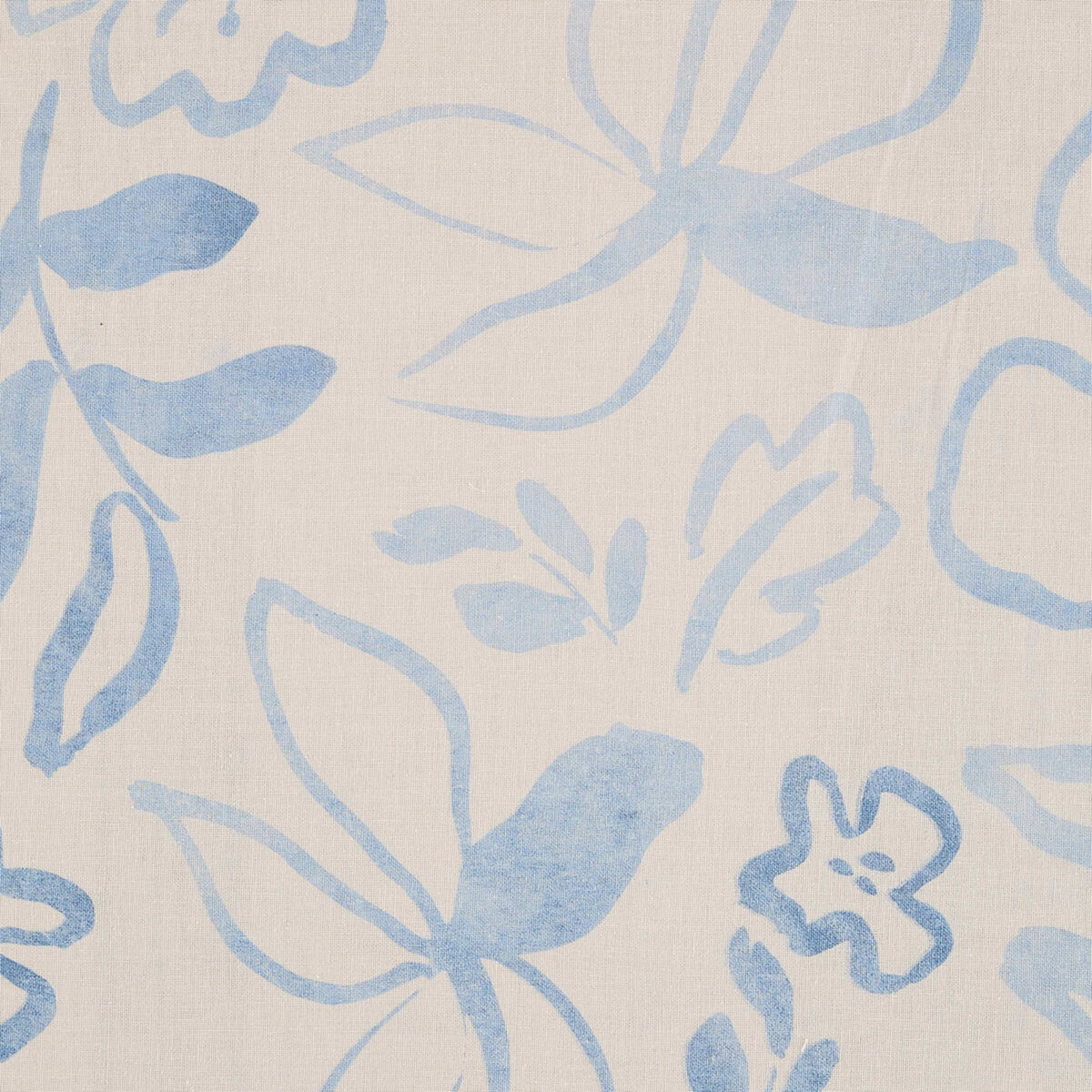 4 Blue Floral Printed Tablecloth, 4 of 5