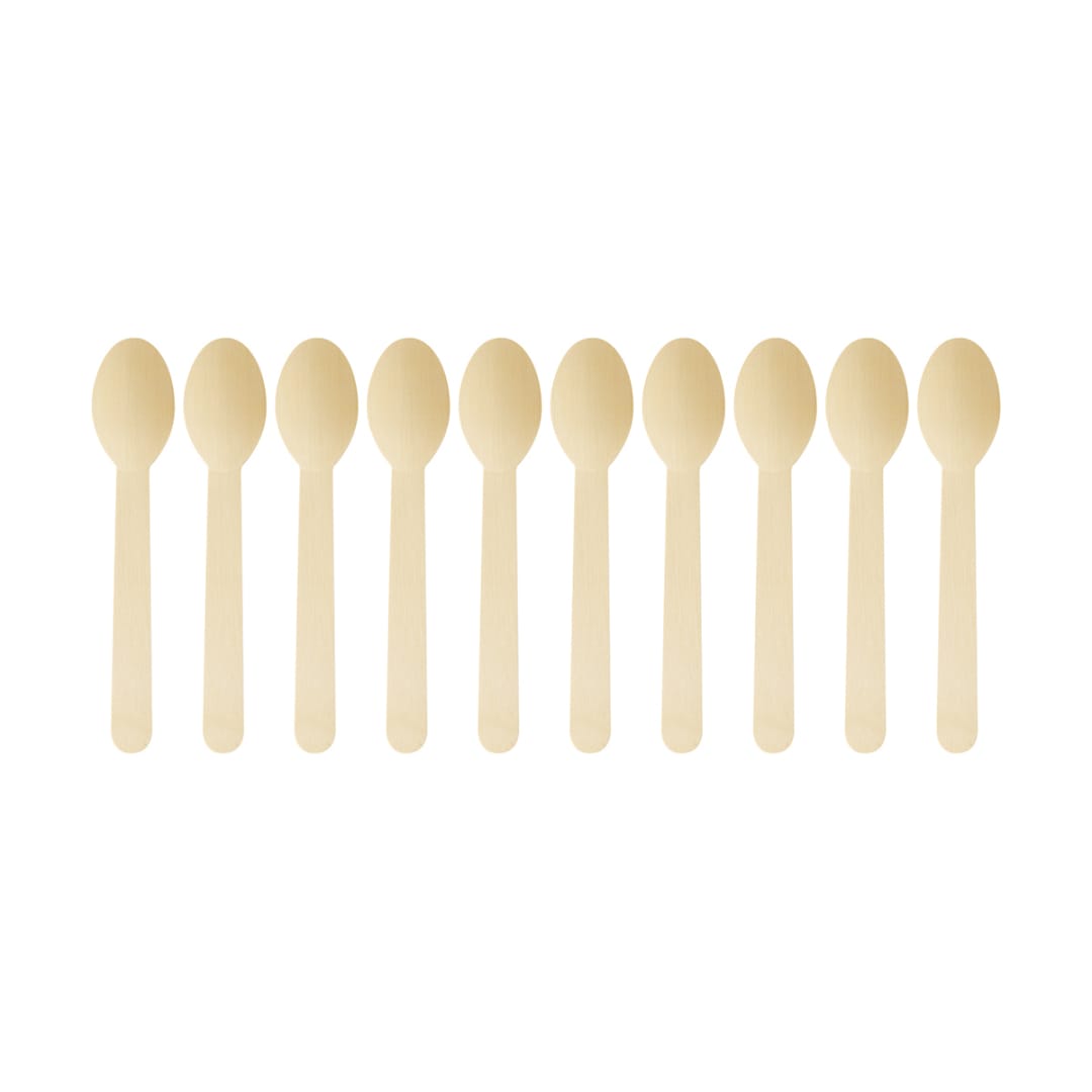 10 Piece Wooden Spoons Kmart