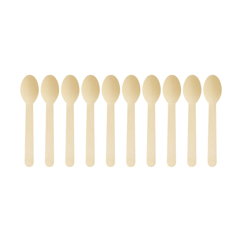10 Piece Wooden Spoons Kmart